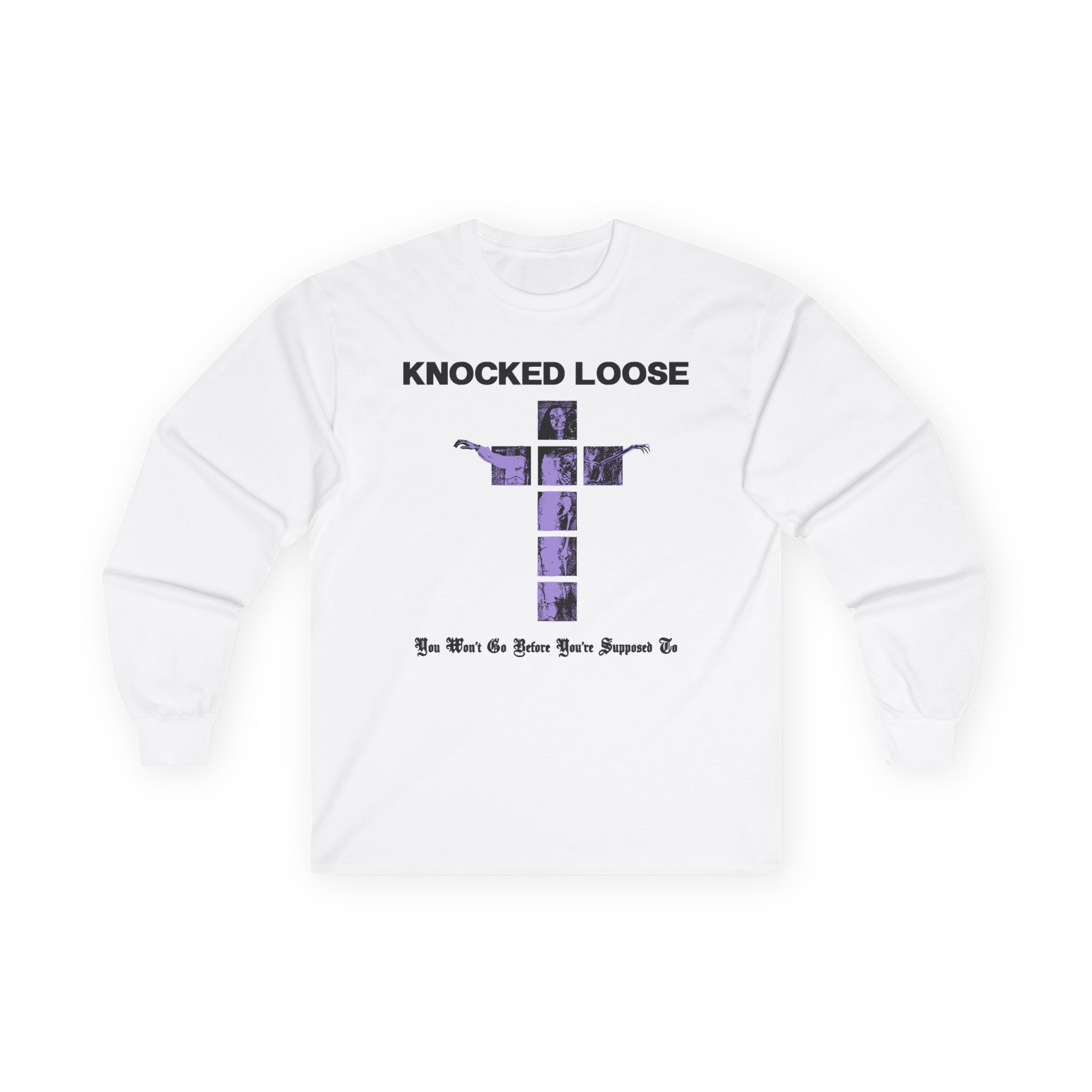 Knocked Loose Purple Cross Unisex Ultra Cotton Long Sleeve Tee