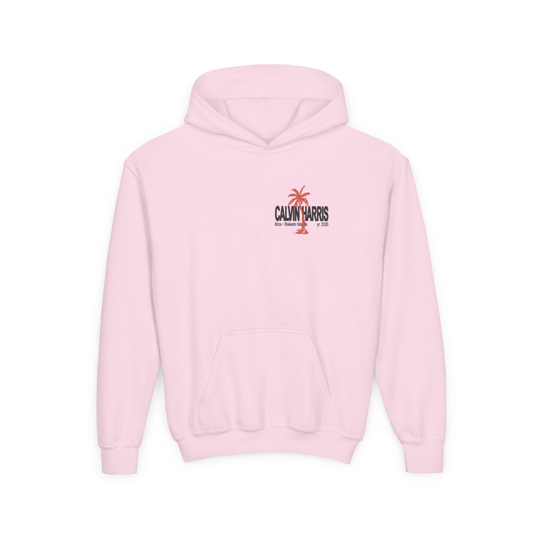Youth Calvin Harris Ecru Palm Heavy Blend Hooded Sweatshirt - Image 11