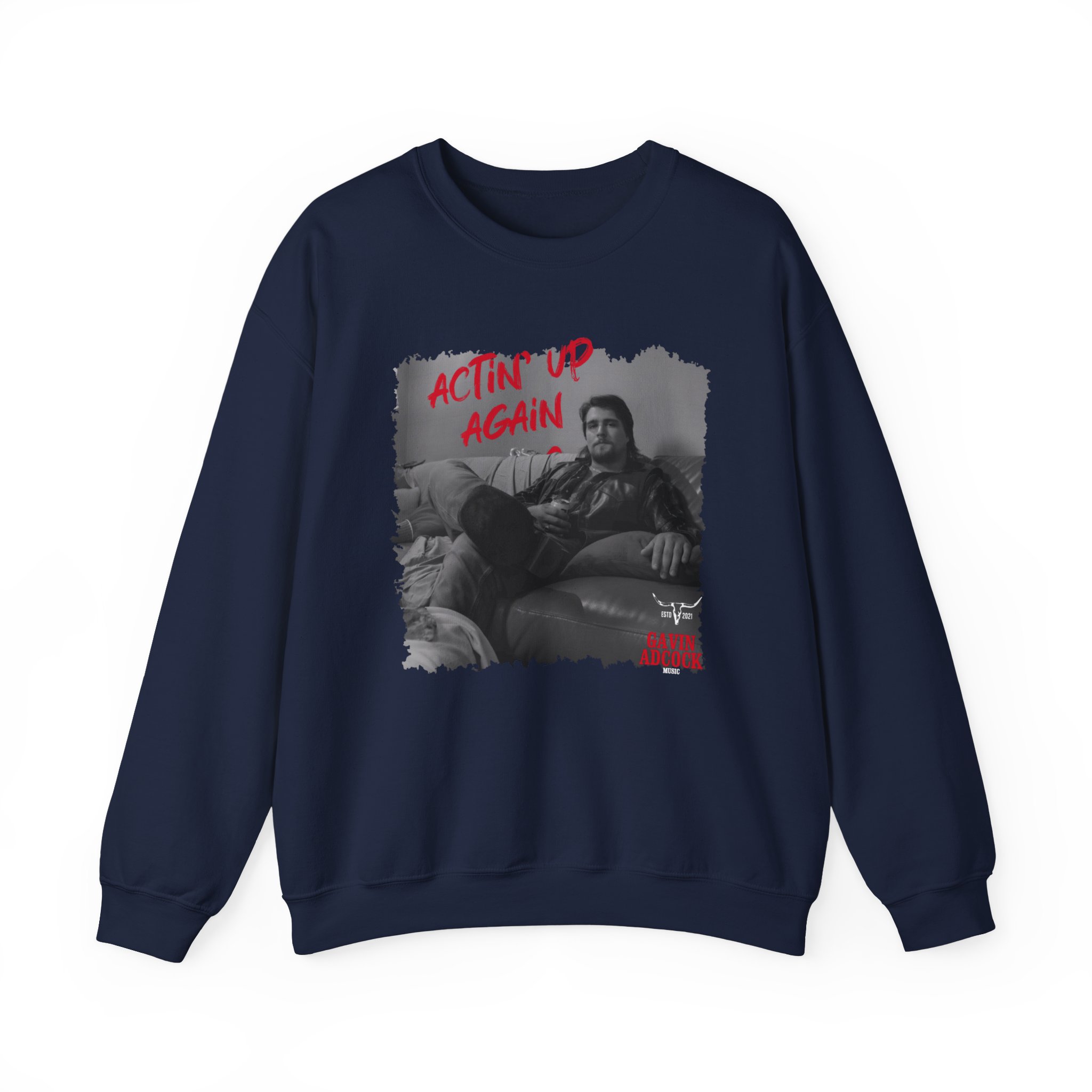 Gavin Adcock Actin' Up Again Album Unisex Heavy Blend™ Crewneck Sweatshirt - Image 9