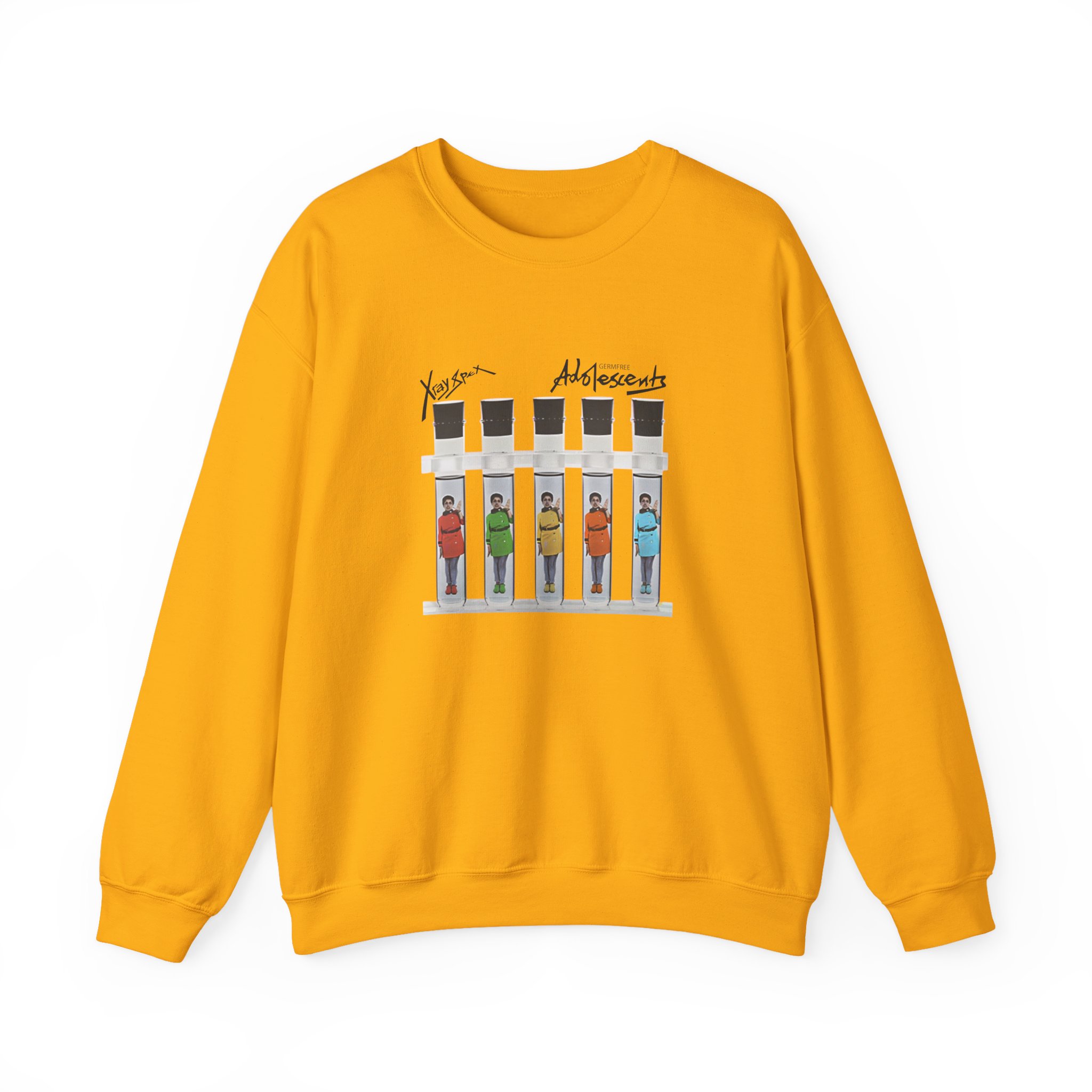 X-ray Spex Germ Free Five Tube Unisex Heavy Blend™ Crewneck Sweatshirt - Image 11