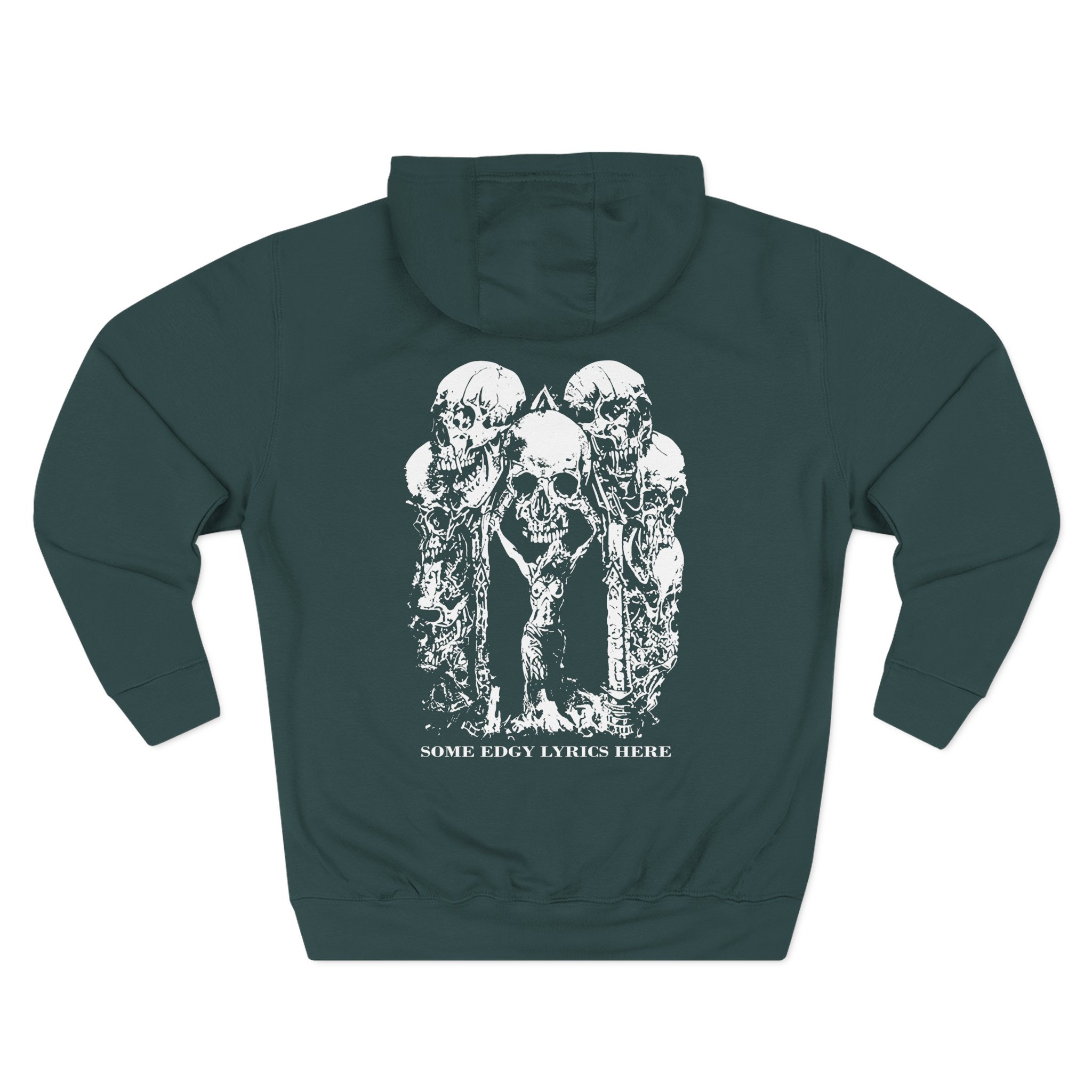 Paleface Swiss Edgy Halloween Three-Panel Fleece Hoodie - Image 6