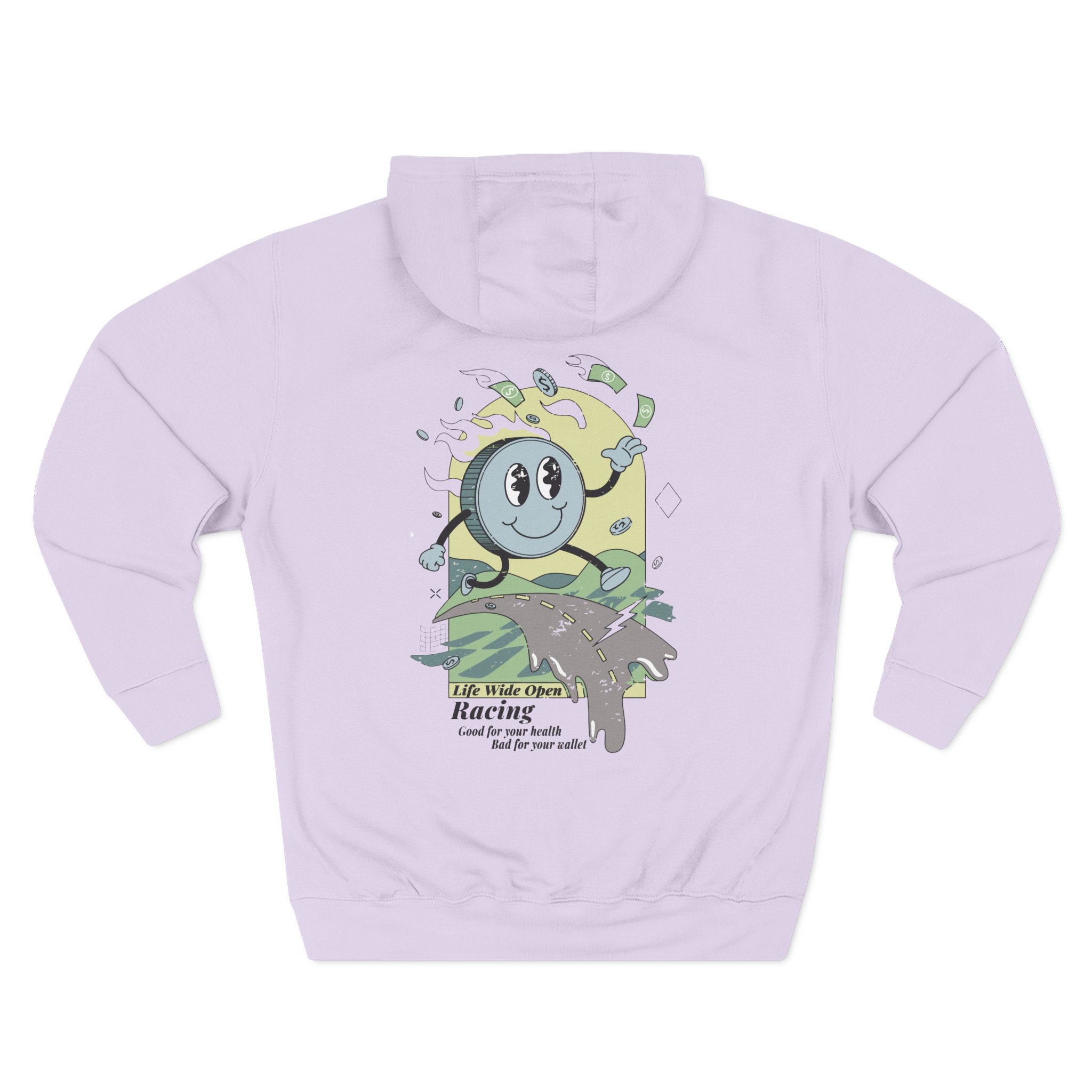 Cboystv Racing Coin Three-Panel Fleece Hoodie - Image 14