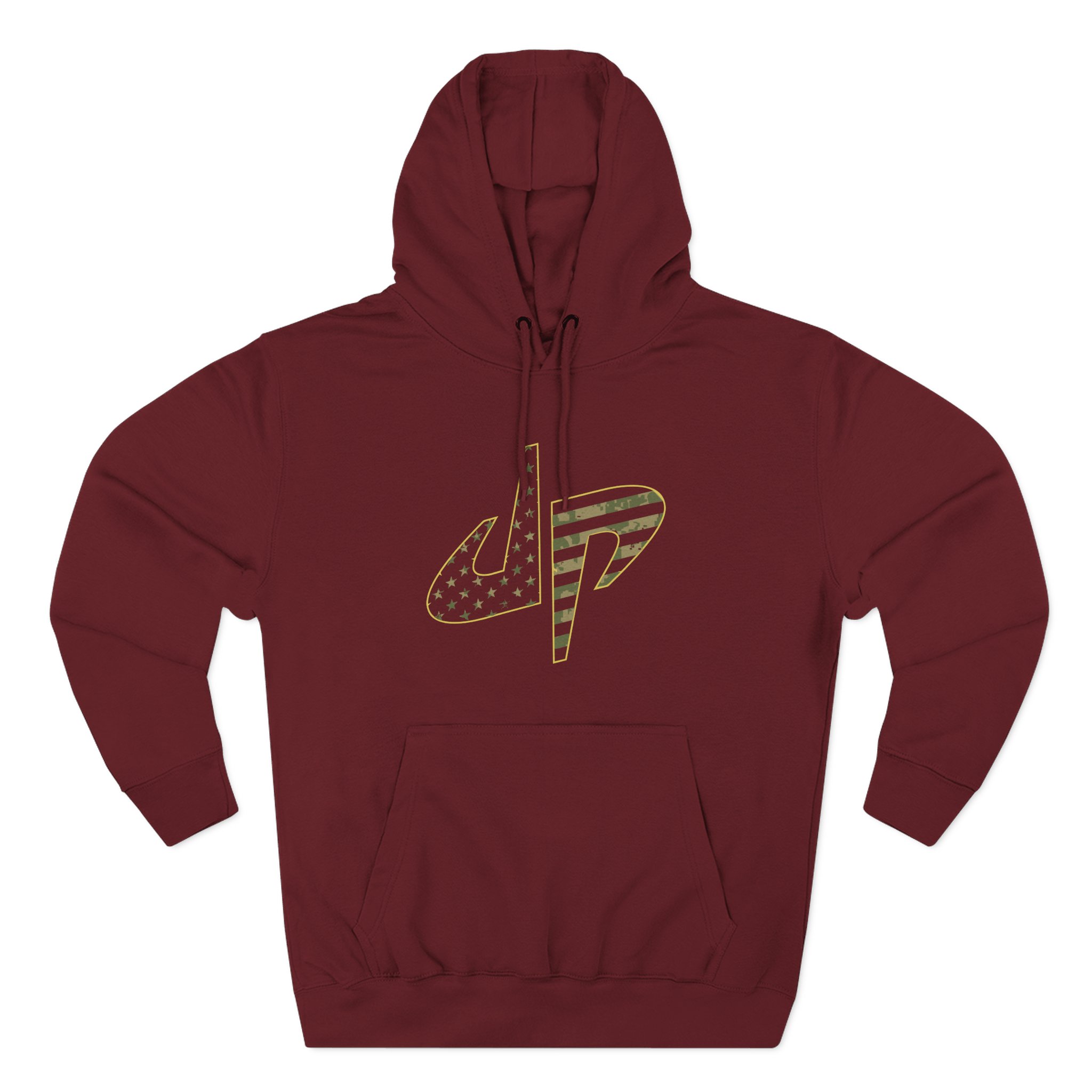 Dude Perfect Salute To Service Three-Panel Fleece Hoodie - Image 9