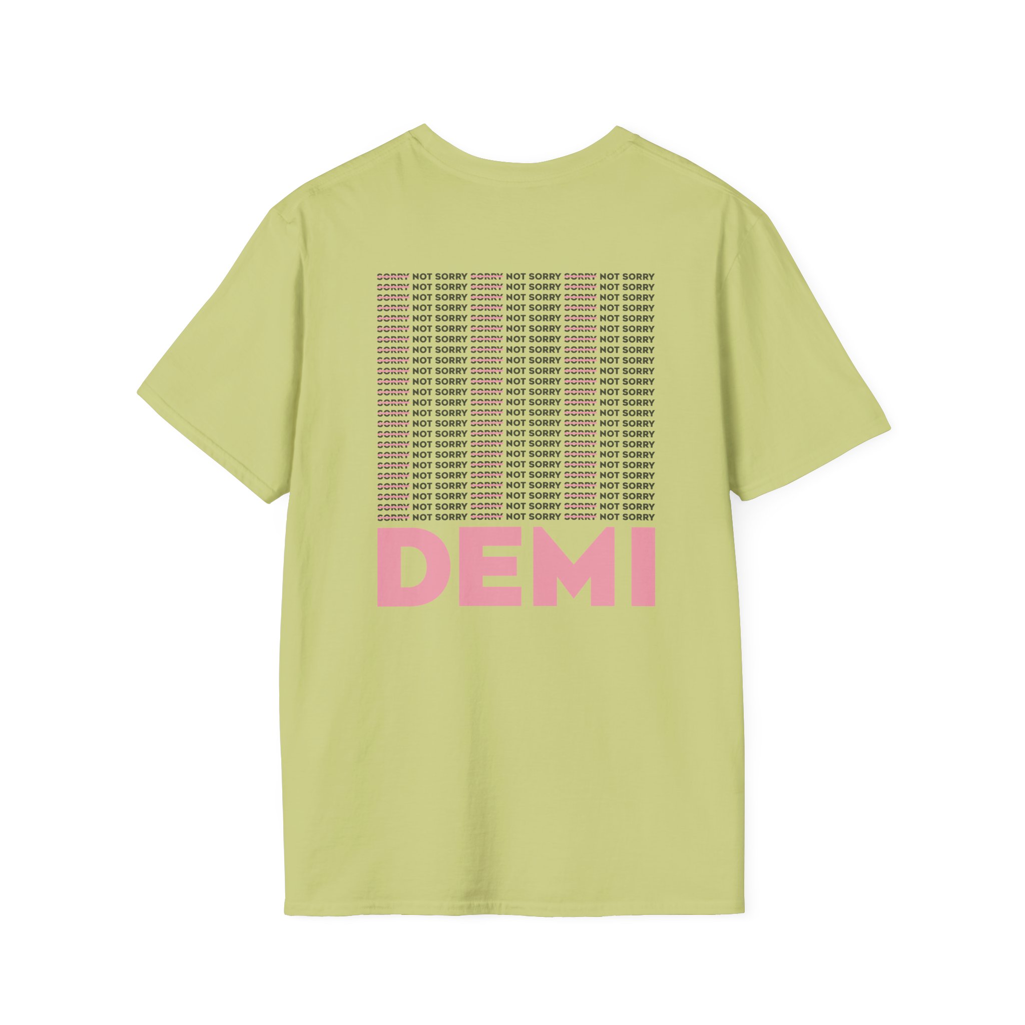 D L Not Sorry Unisex Softstyle T-Shirt - Image 12