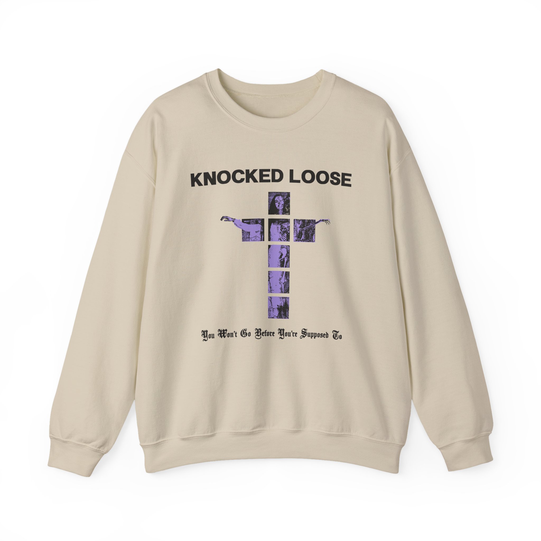 Knocked Loose Purple Cross Unisex Heavy Blend™ Crewneck Sweatshirt - Image 5