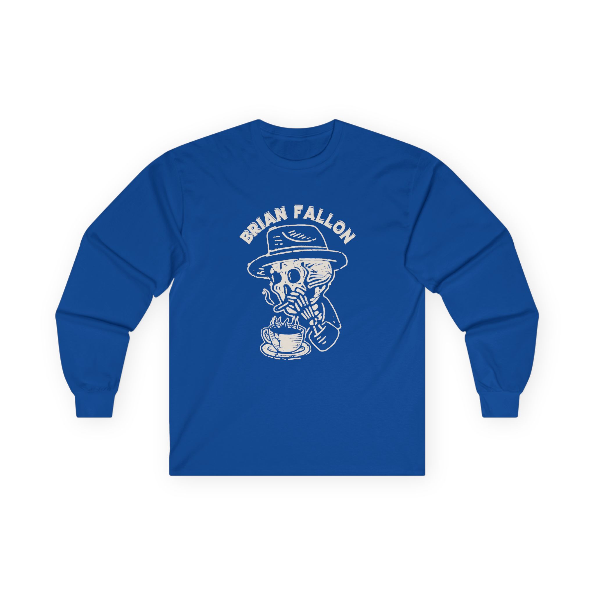 Brian Fallon Smoking Skeleton Unisex Ultra Cotton Long Sleeve Tee - Image 11