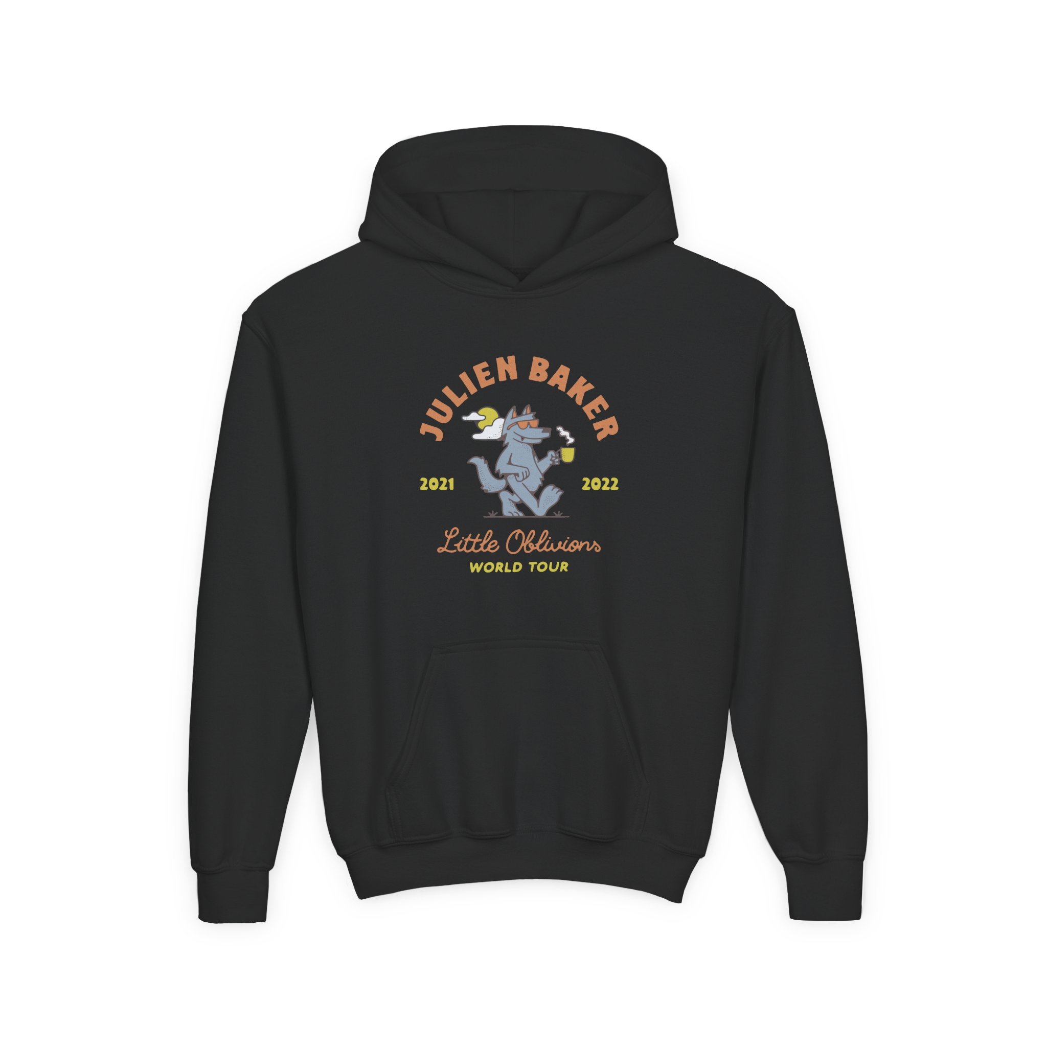 Julien Baker Little Oblivions World Tour Youth Heavy Blend Hooded Sweatshirt - Image 3