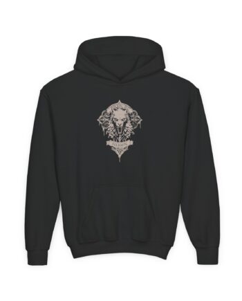 Powerwolf Wolfhead Youth Heavy Blend Hooded Sweatshirt