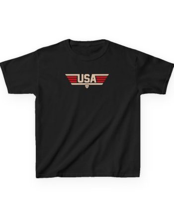Valuetainment Men's USA Stripe Kids Heavy Cotton™ Tee
