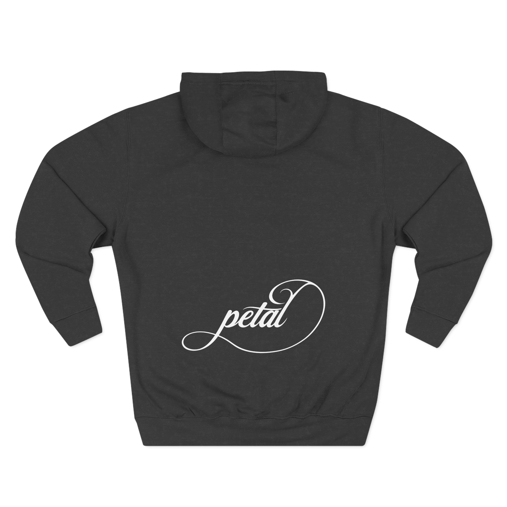 AG petal blurred flowers Three-Panel Fleece Hoodie - Image 4