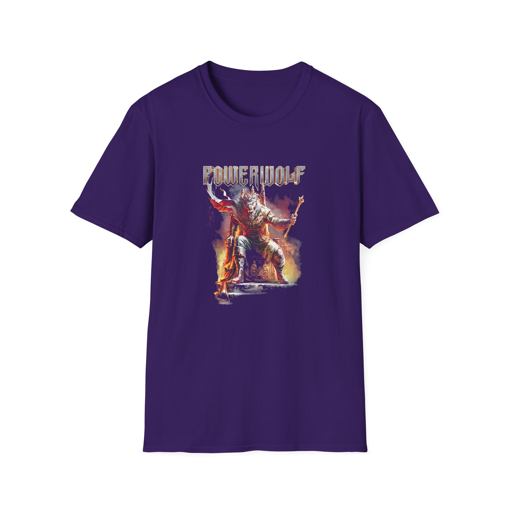 Powerwolf Wake Up The Wicked Cover Unisex Softstyle T-Shirt - Image 9