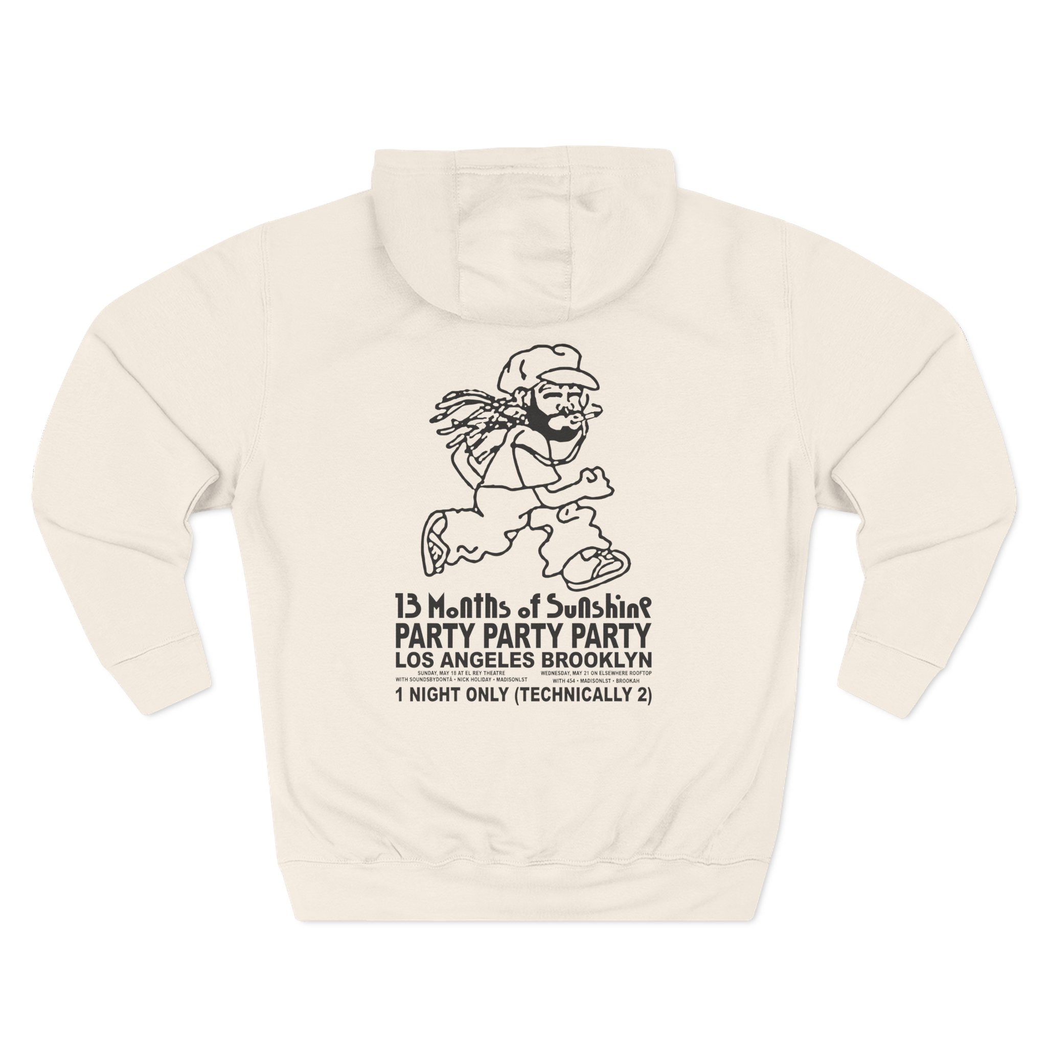 Aminé 13 Seasons Show Three-Panel Fleece Hoodie - Image 6