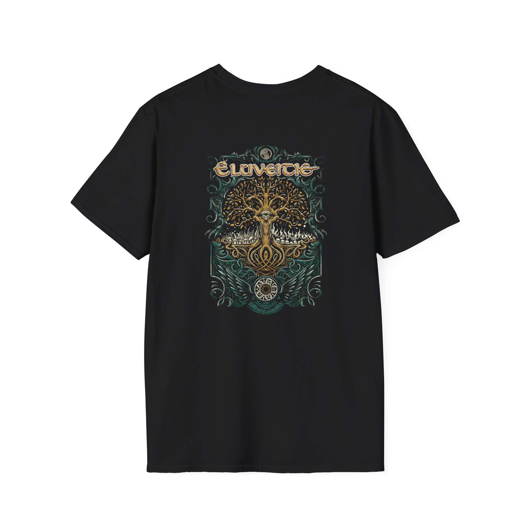 Eluveitie Celtic Tree Unisex Softstyle T-Shirt - Image 2