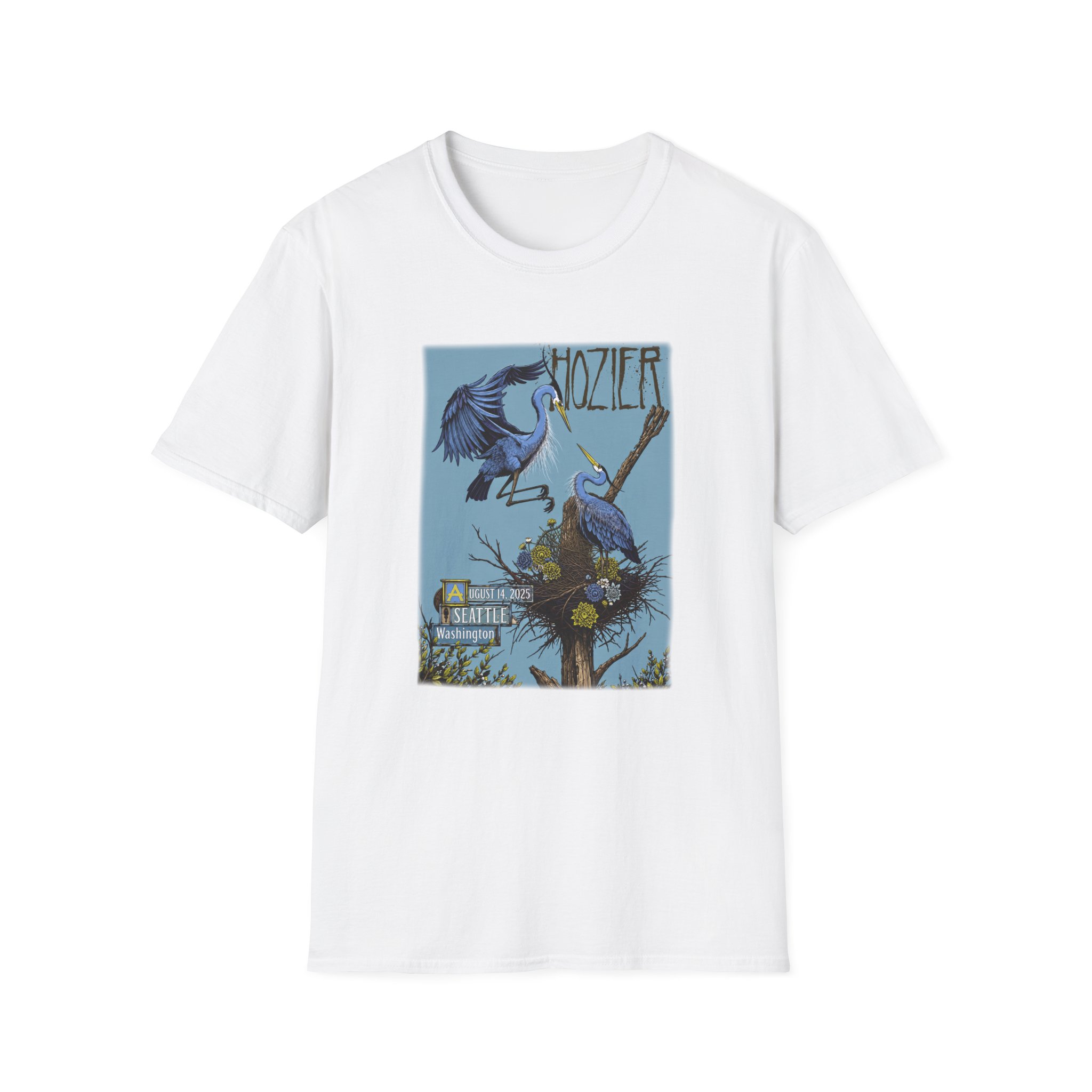 Hozier Seattle August 14 Show Unisex Softstyle T-Shirt