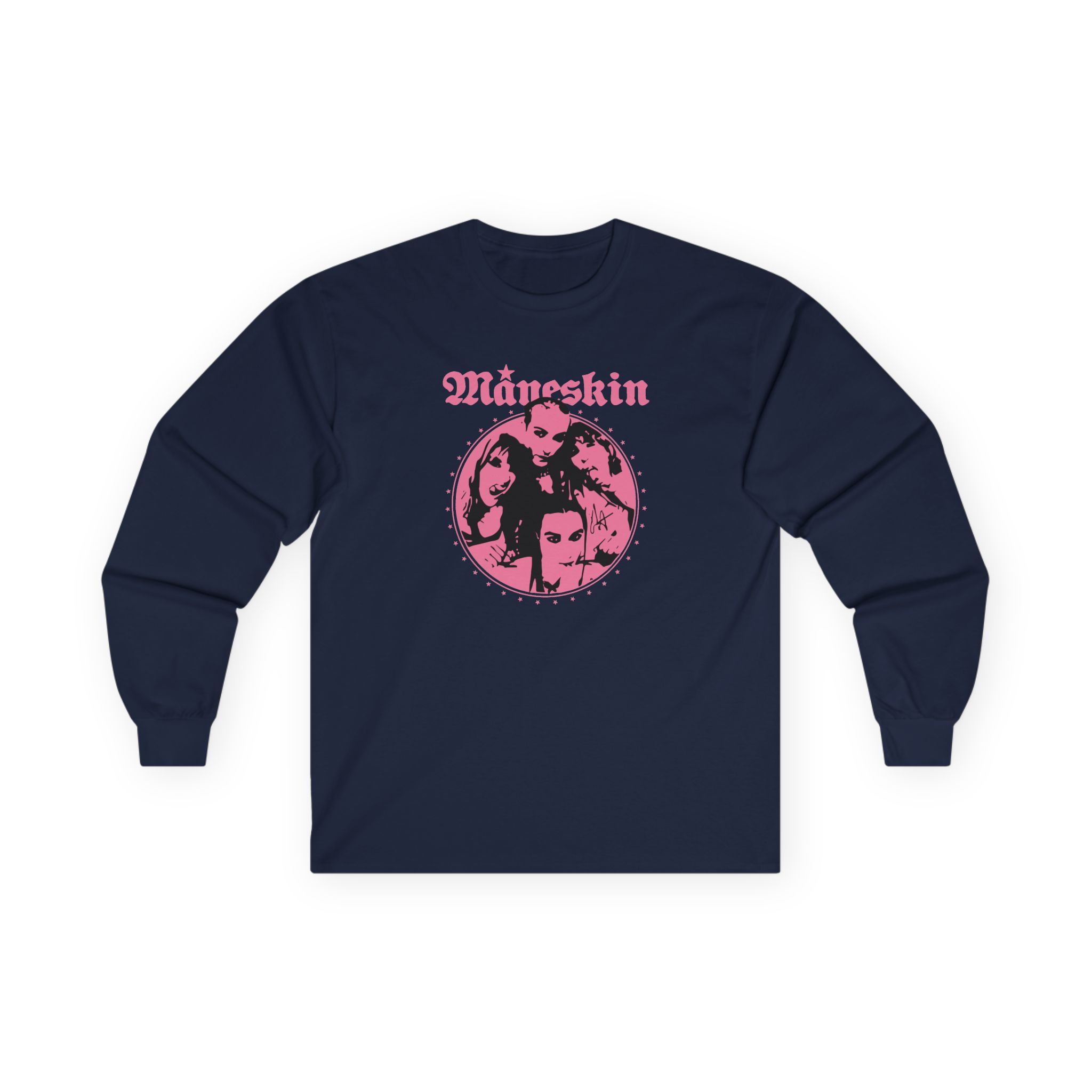 Maneskin Pink Fisheye Band Unisex Ultra Cotton Long Sleeve Tee - Image 11