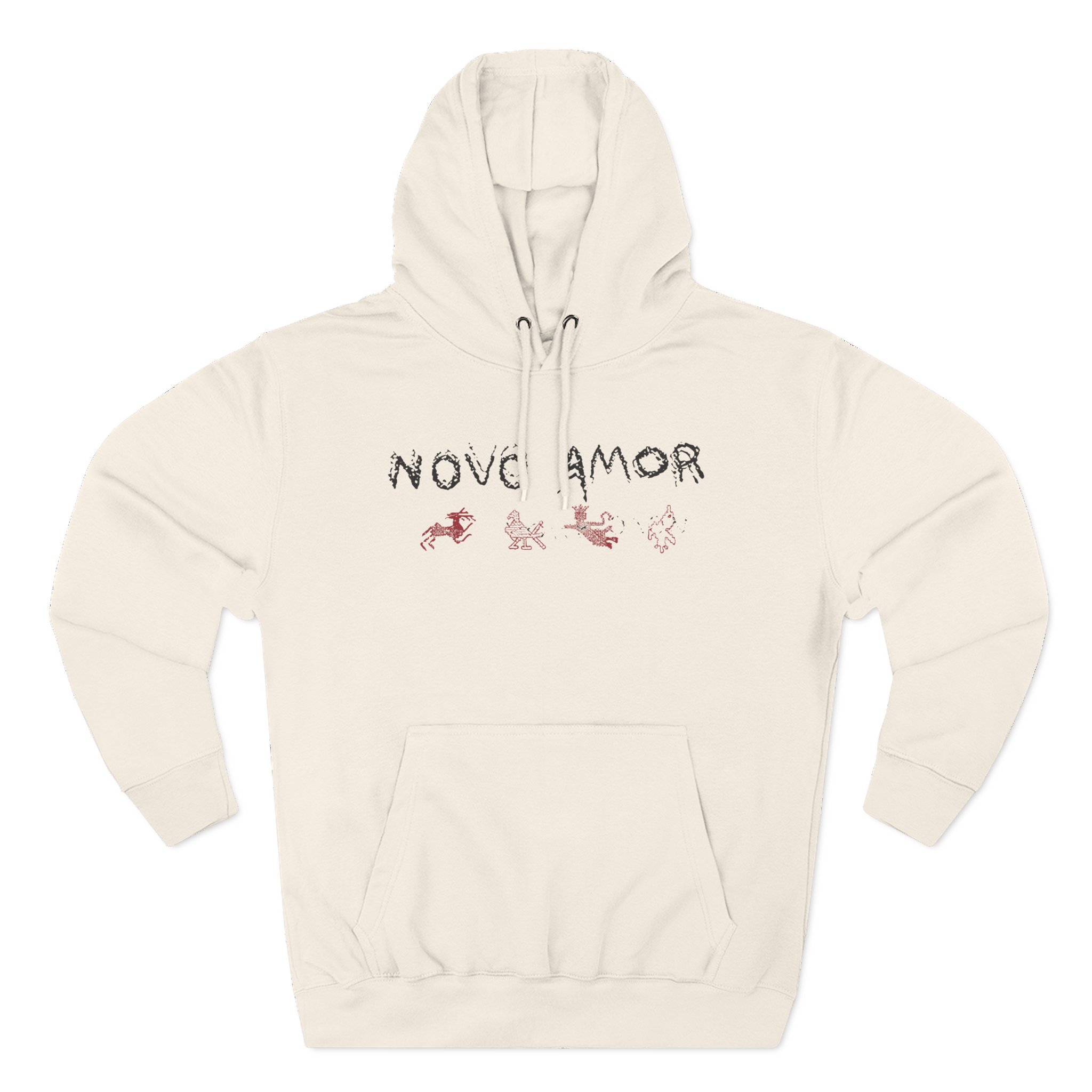 Novo Amor Symbols Three-Panel Fleece Hoodie - Image 3