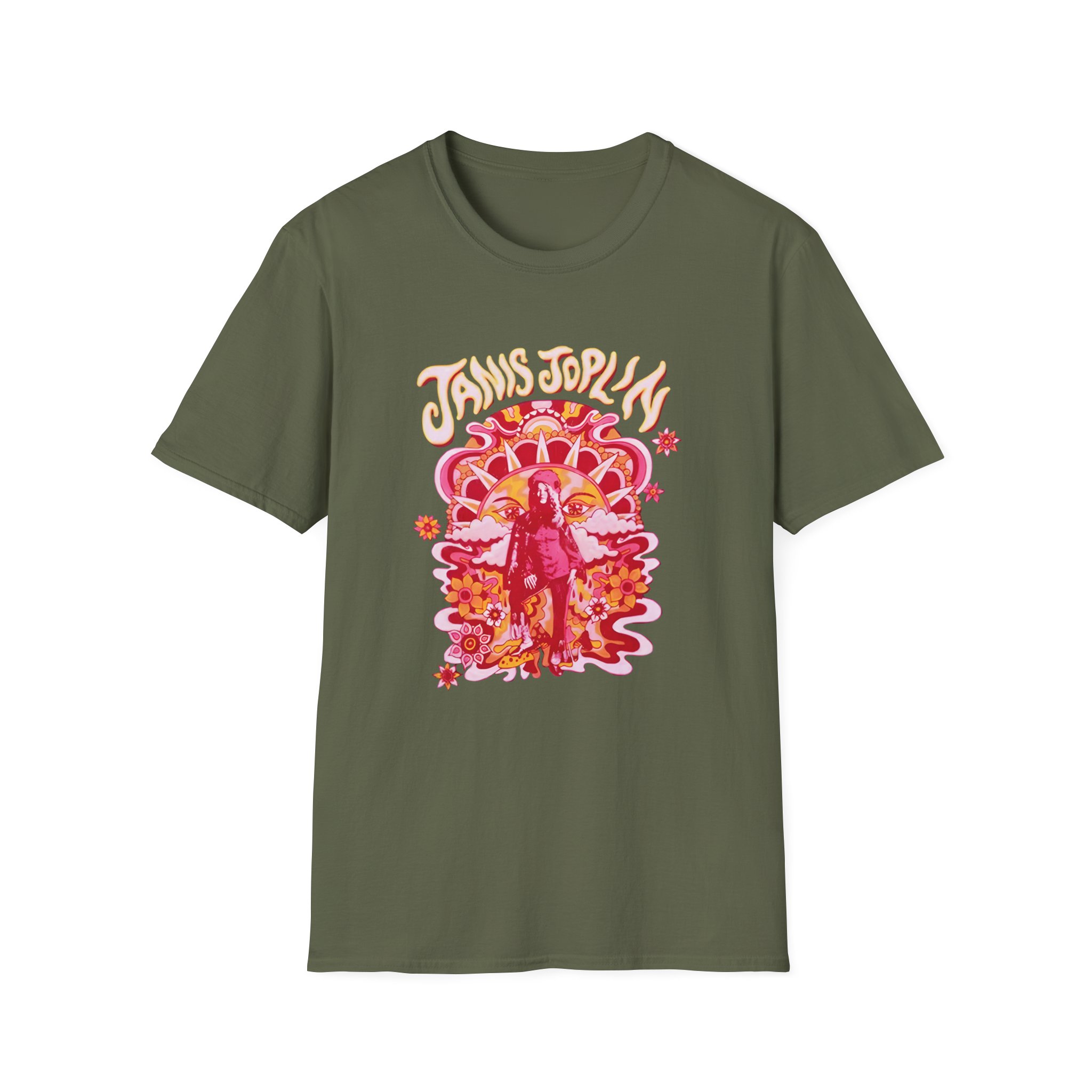Janis Joplin Groovy Unisex Softstyle T-shirt - Image 7