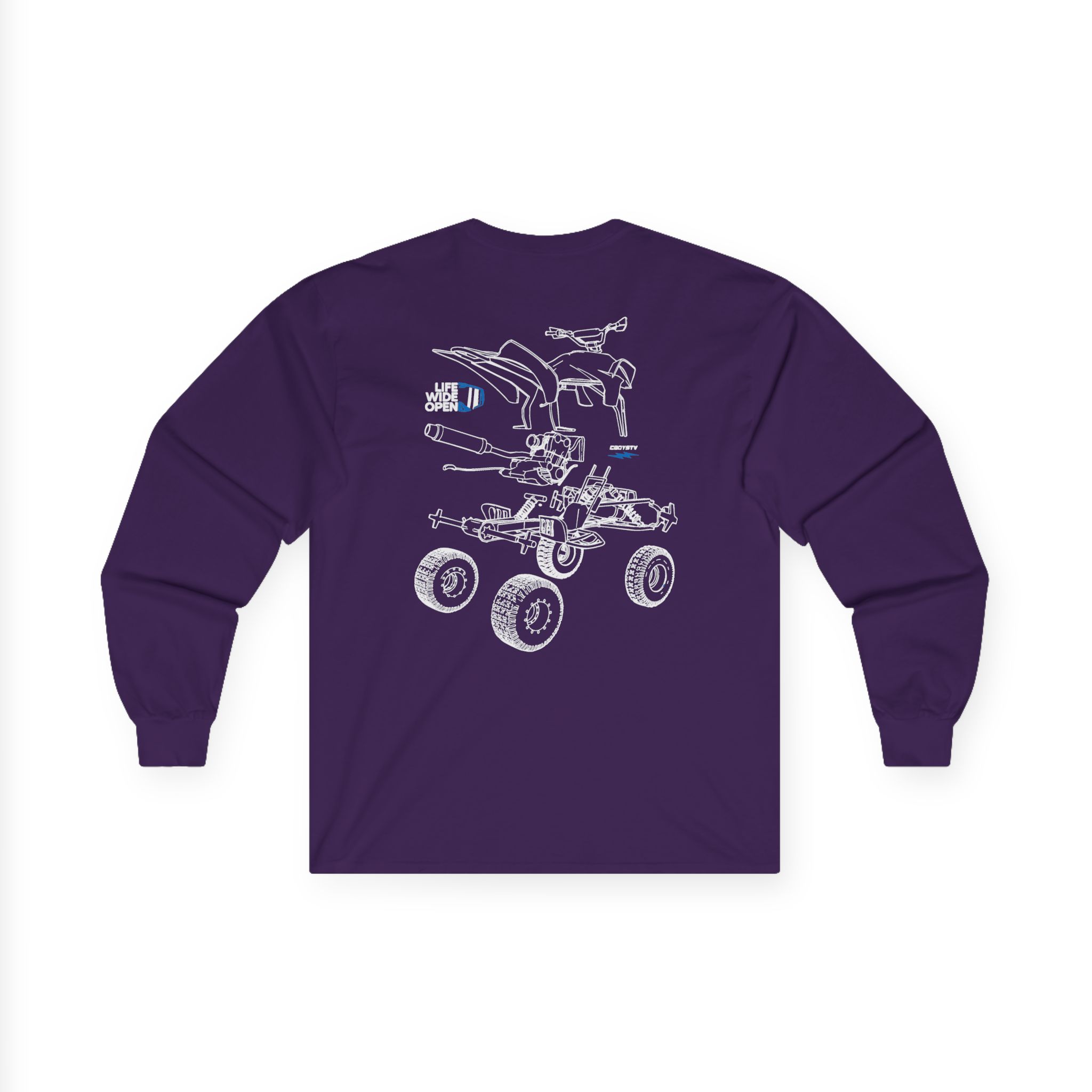 Cboystv Quad Blowup Unisex Ultra Cotton Long Sleeve Tee - Image 14