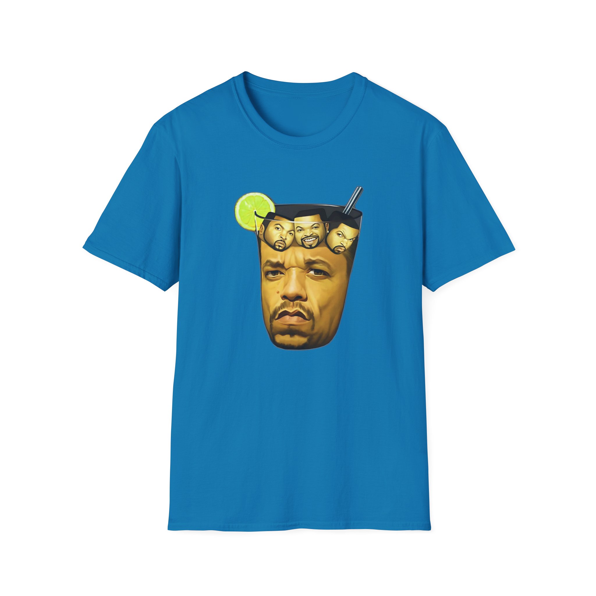 Ice Cube In Iced Tea Unisex Softstyle T-Shirt - Image 15