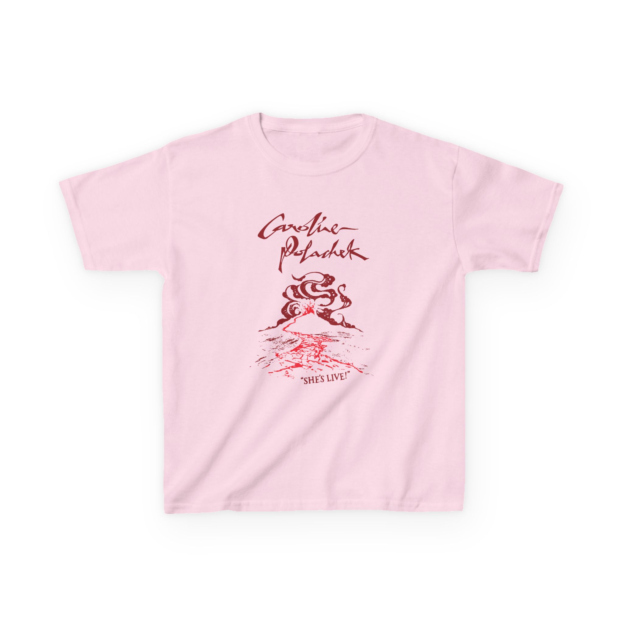 Caroline Polachek Volcano Spiraling Tour Kids Heavy Cotton™ Tee - Image 7