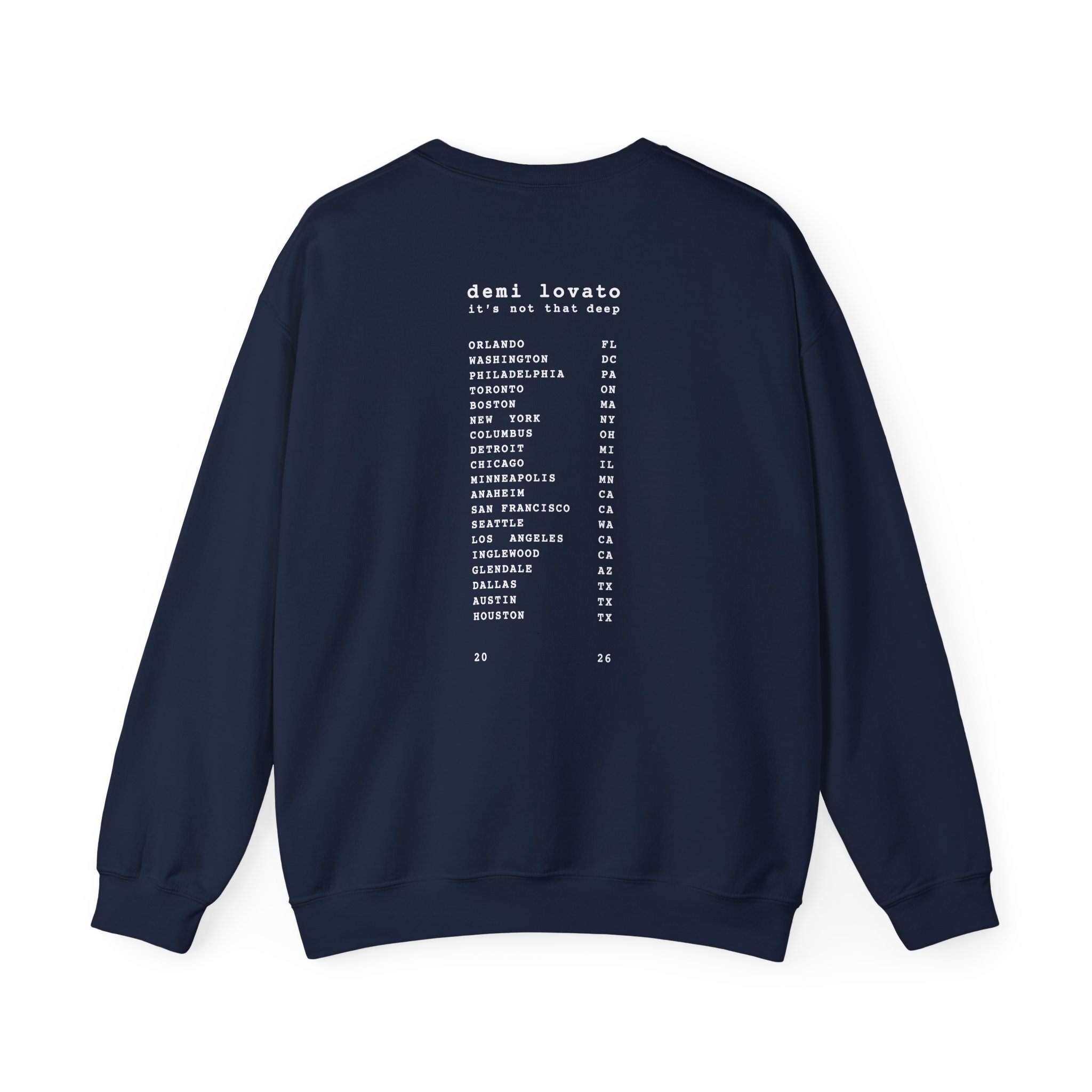 D L It’s Not That Deep Tour Unisex Heavy Blend™ Crewneck Sweatshirt - Image 10