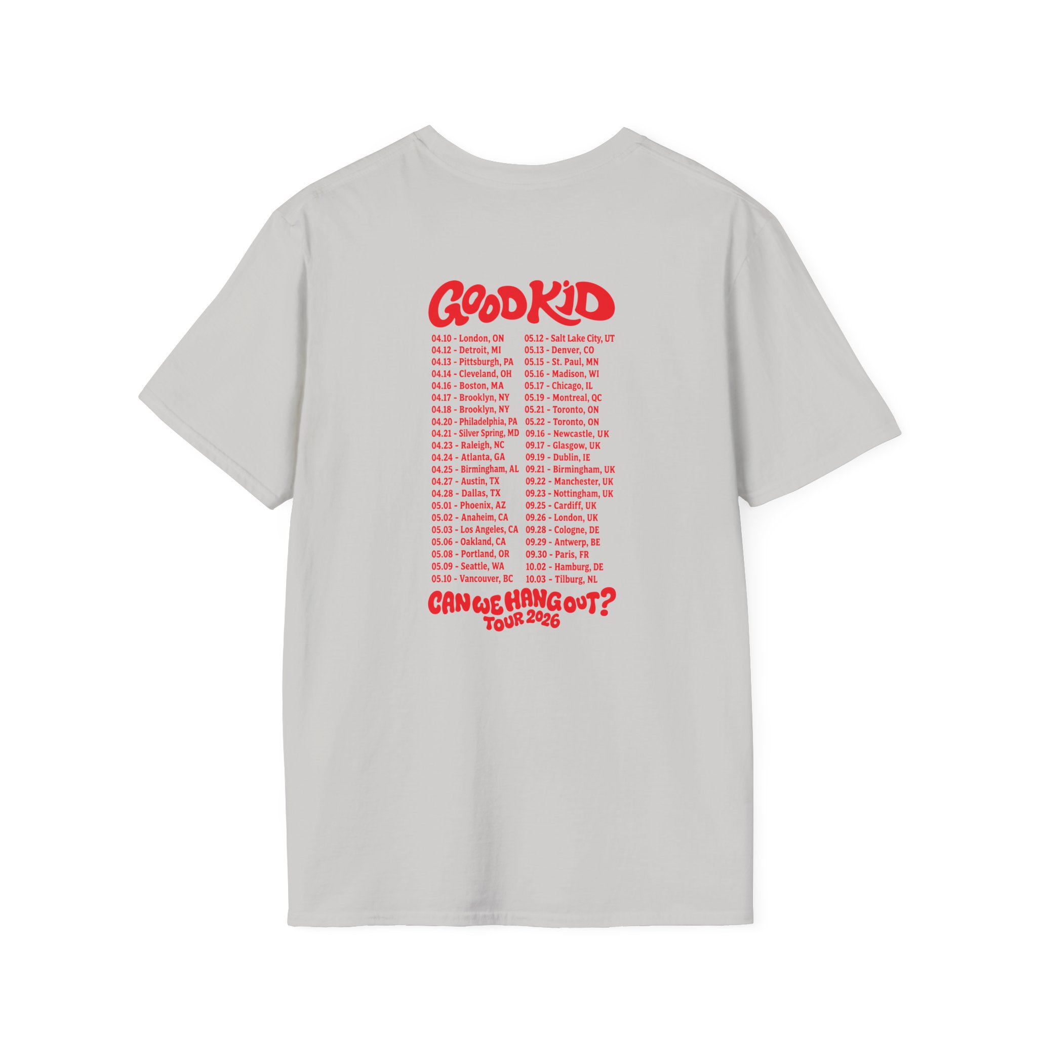 Good Kid Can We Hang Out Unisex Softstyle T-Shirt - Image 6