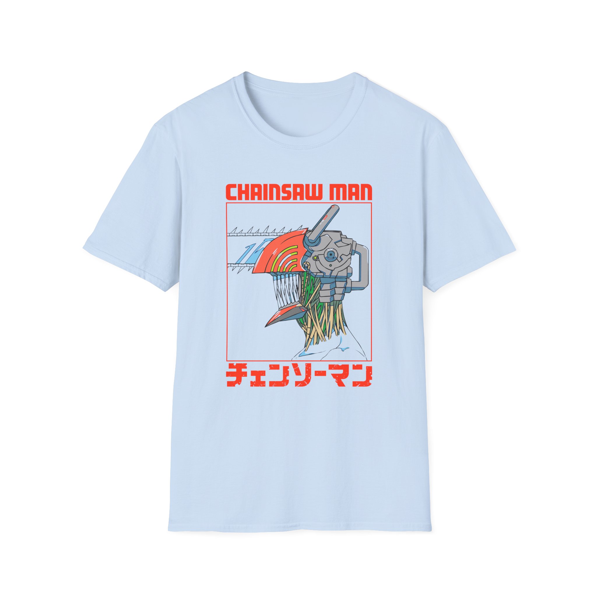 Chainsaw Man Three Tone Unisex Softstyle T-Shirt - Image 13