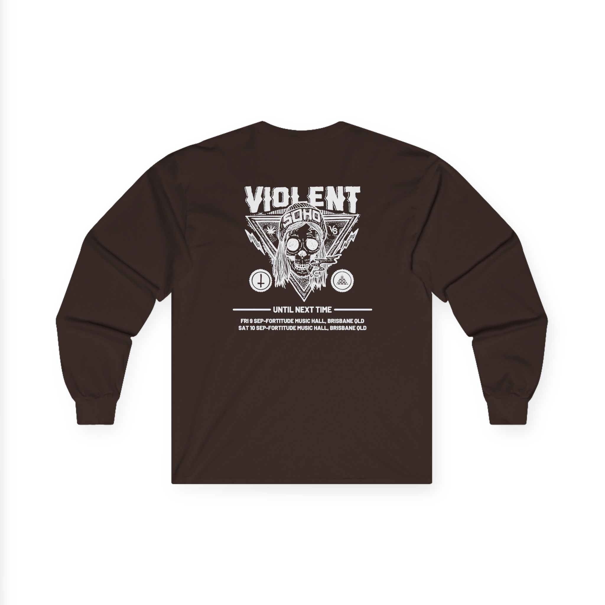 Violent Soho Until Next Time Blazin' Skull Unisex Ultra Cotton Long Sleeve Tee - Image 6