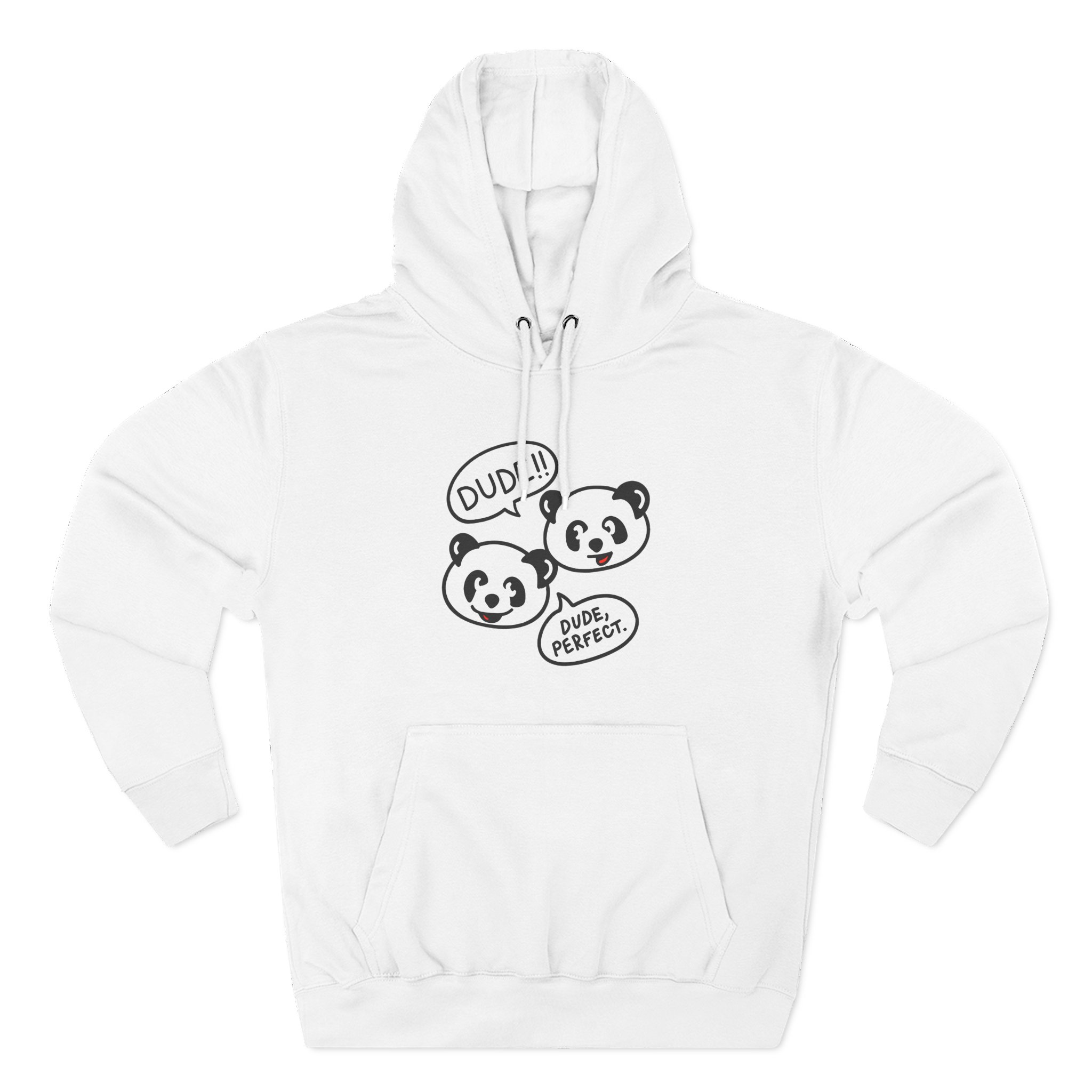 Dude Perfect Panda Comic Three-Panel Fleece Hoodie - Image 3