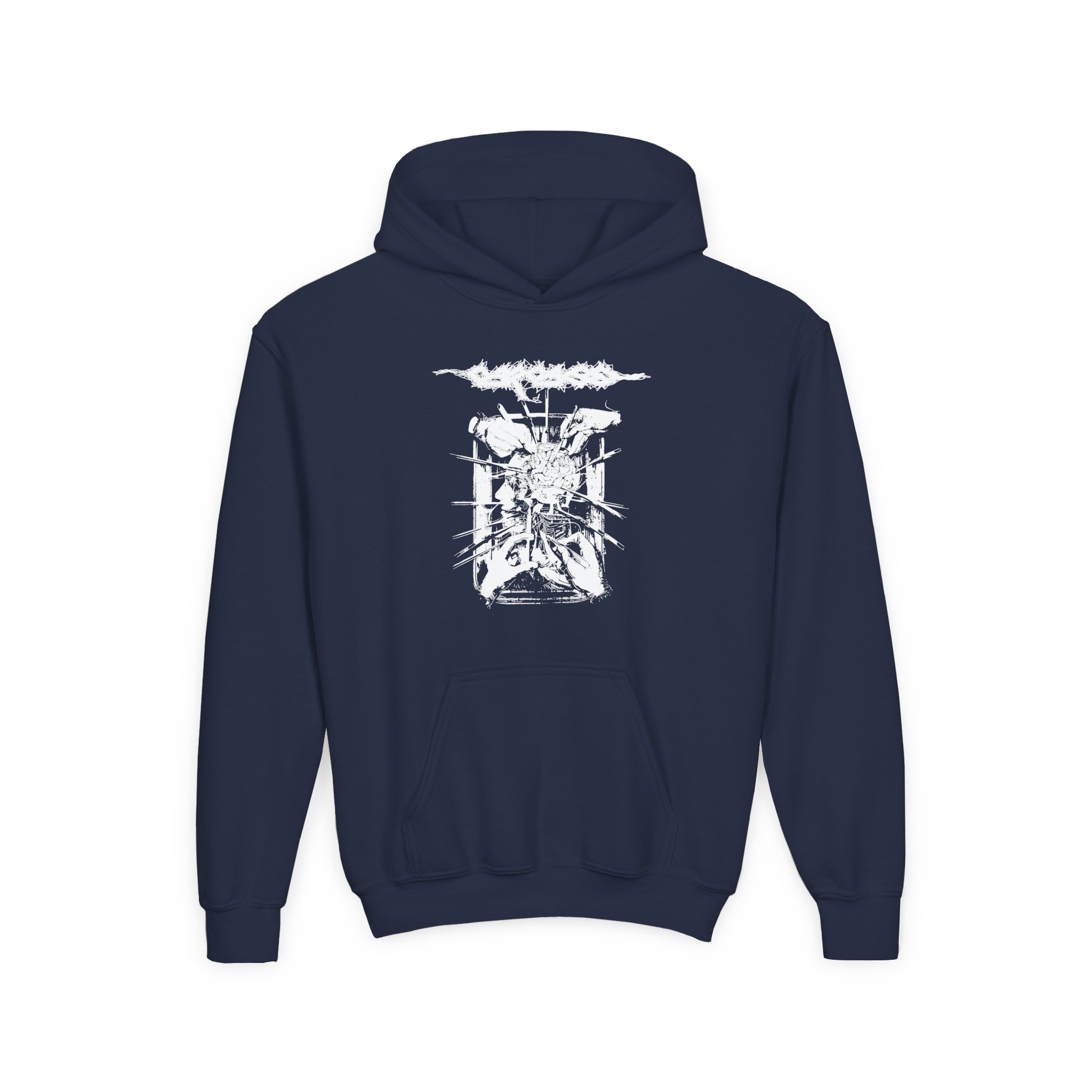 Youth Carcass Rotten to the Gore Heavy Blend Hooded Sweatshirt - Image 3