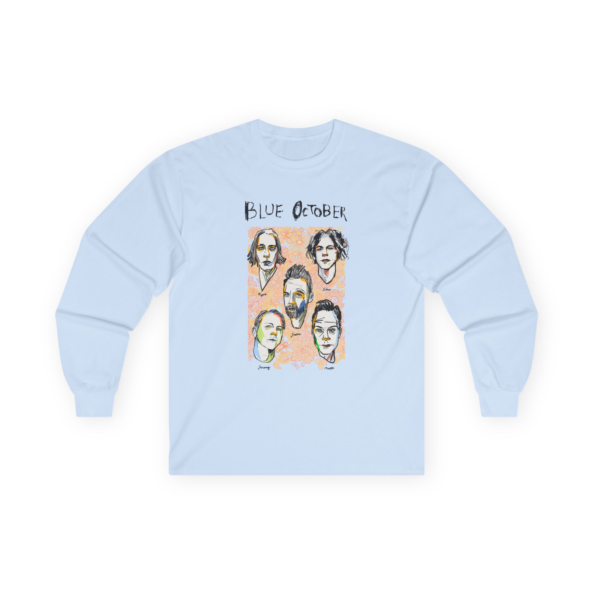 Blue October Caricature Unisex Ultra Cotton Long Sleeve Tee - Image 7