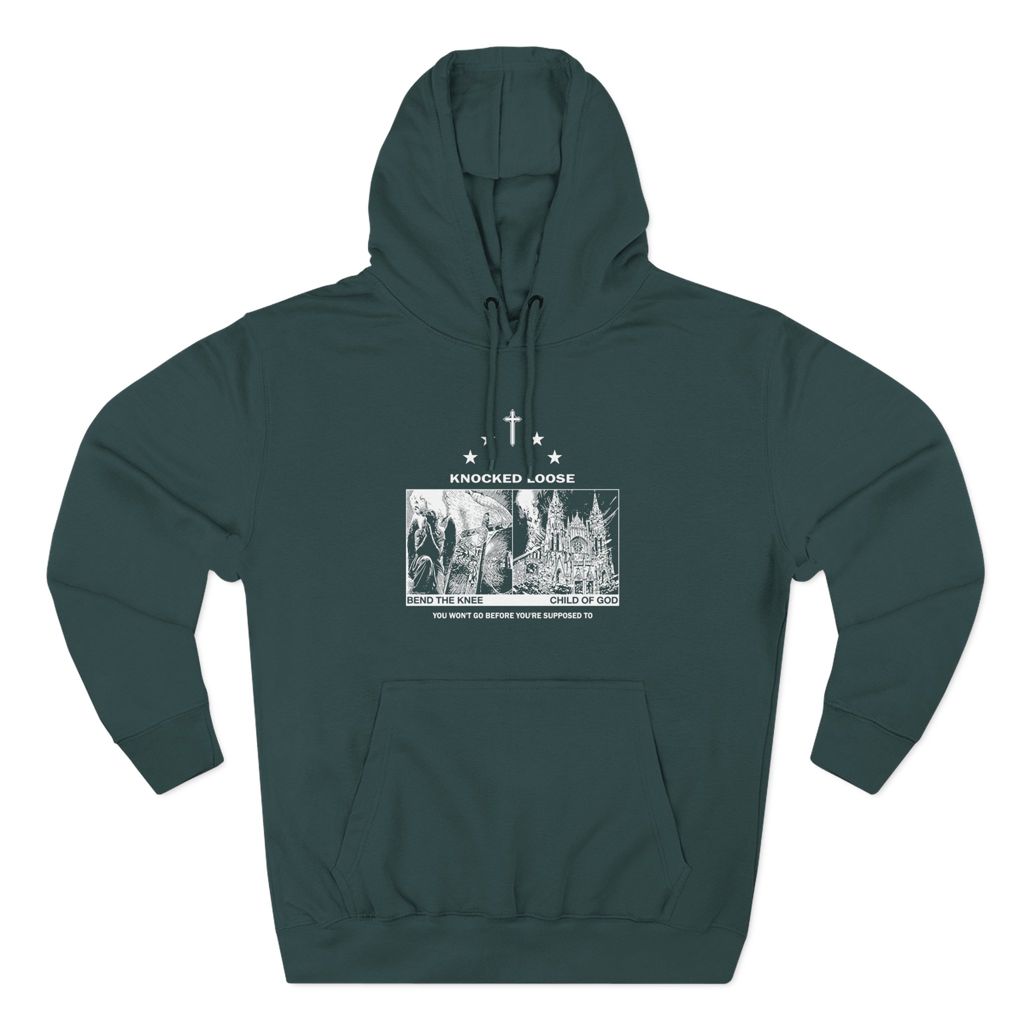 Knocked Loose Blinding Faith Royal Three-Panel Fleece Hoodie - Image 5