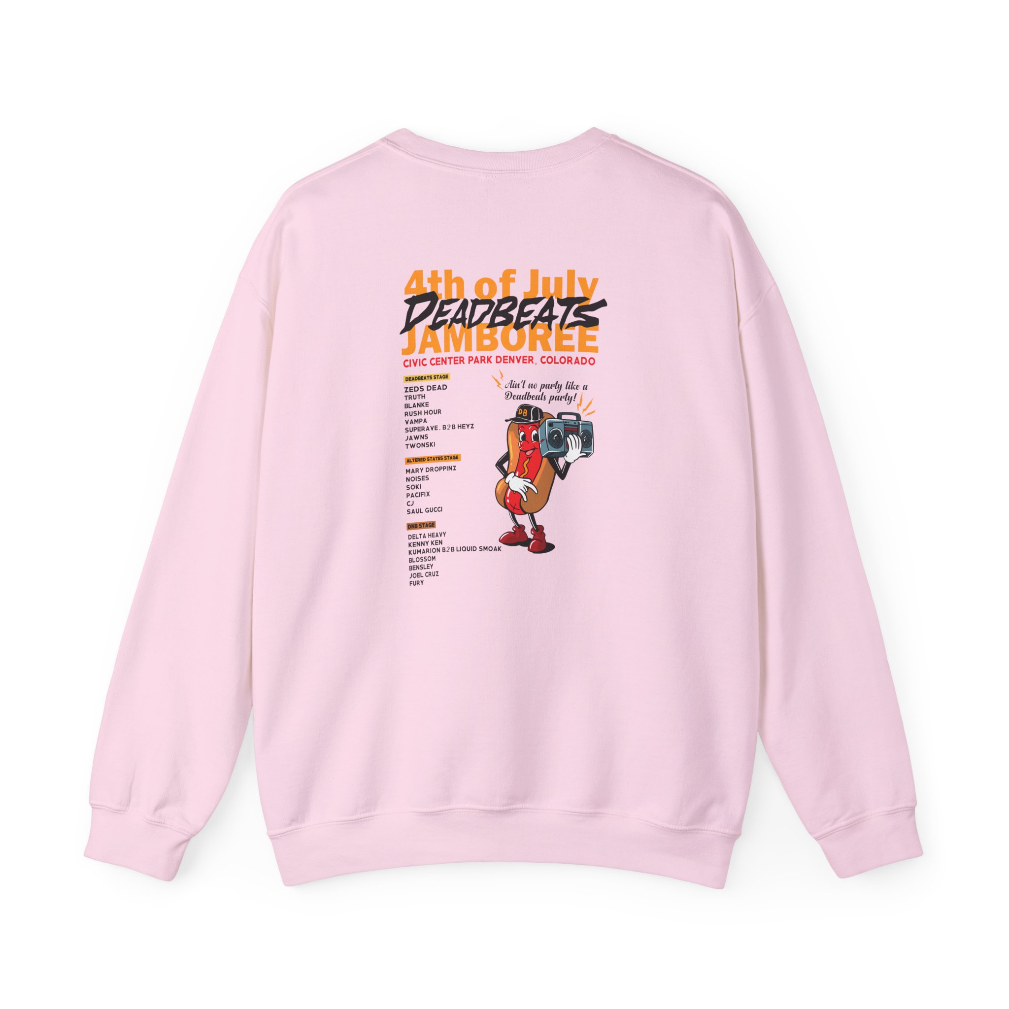 Deadbeats Jamboree Hot Dog Unisex Heavy Blend™ Crewneck Sweatshirt - Image 8