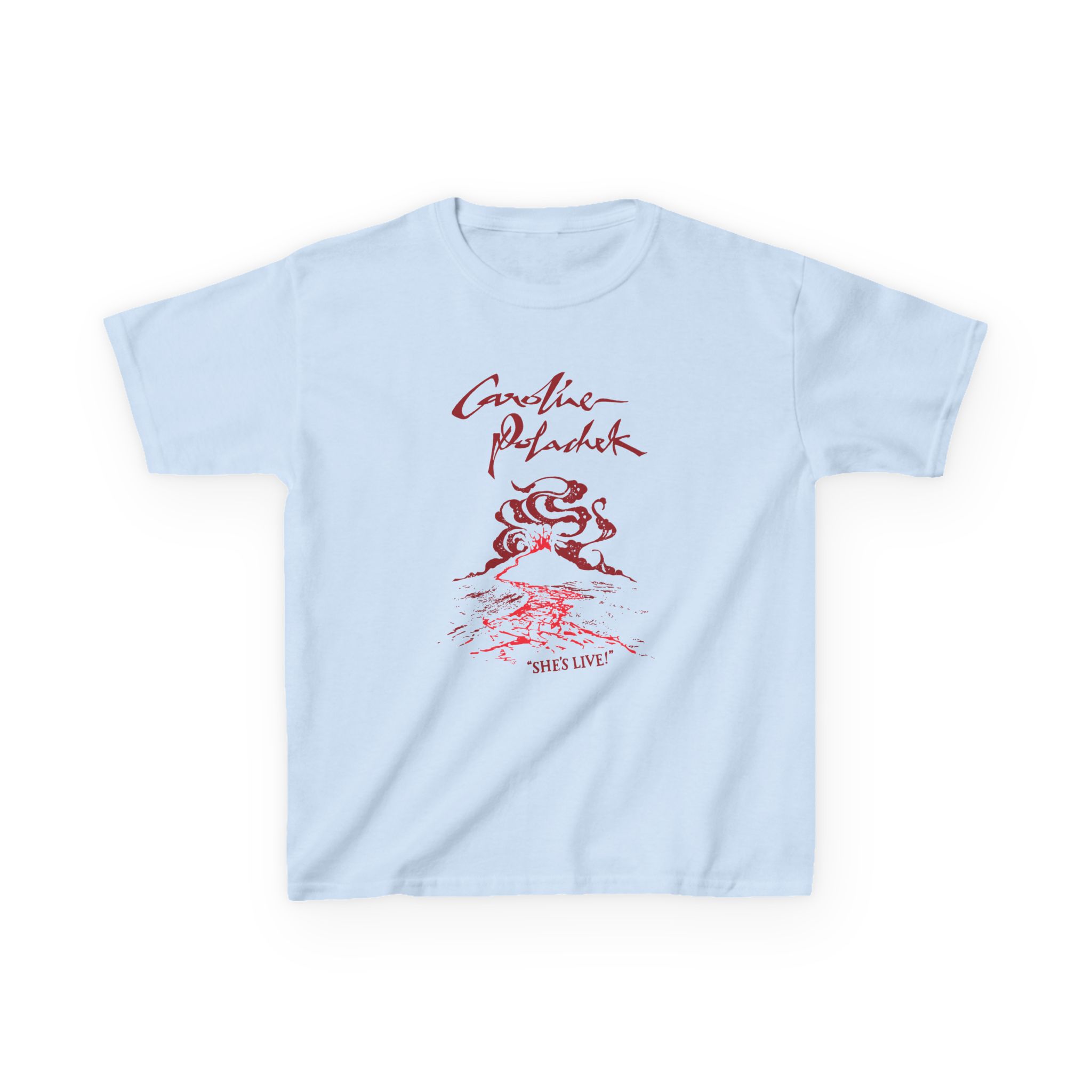 Caroline Polachek Volcano Spiraling Tour Kids Heavy Cotton™ Tee - Image 5
