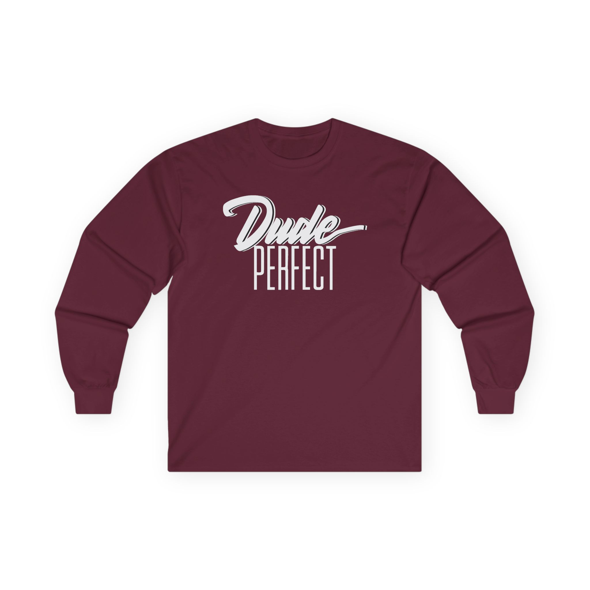 Dude Perfect Dude Script Unisex Ultra Cotton Long Sleeve Tee - Image 3