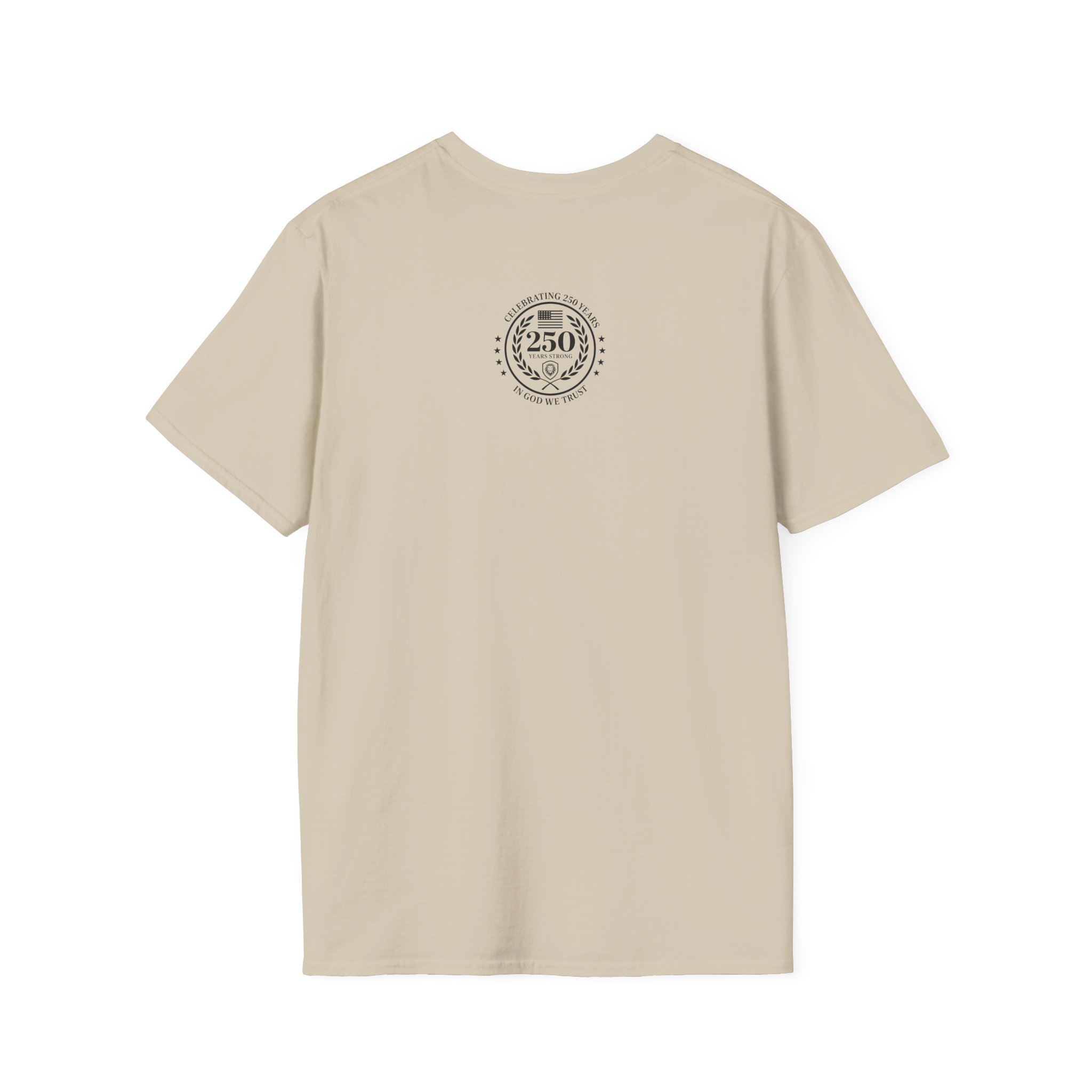 Valuetainment 250 Years No Kings Unisex Softstyle T-Shirt - Image 4