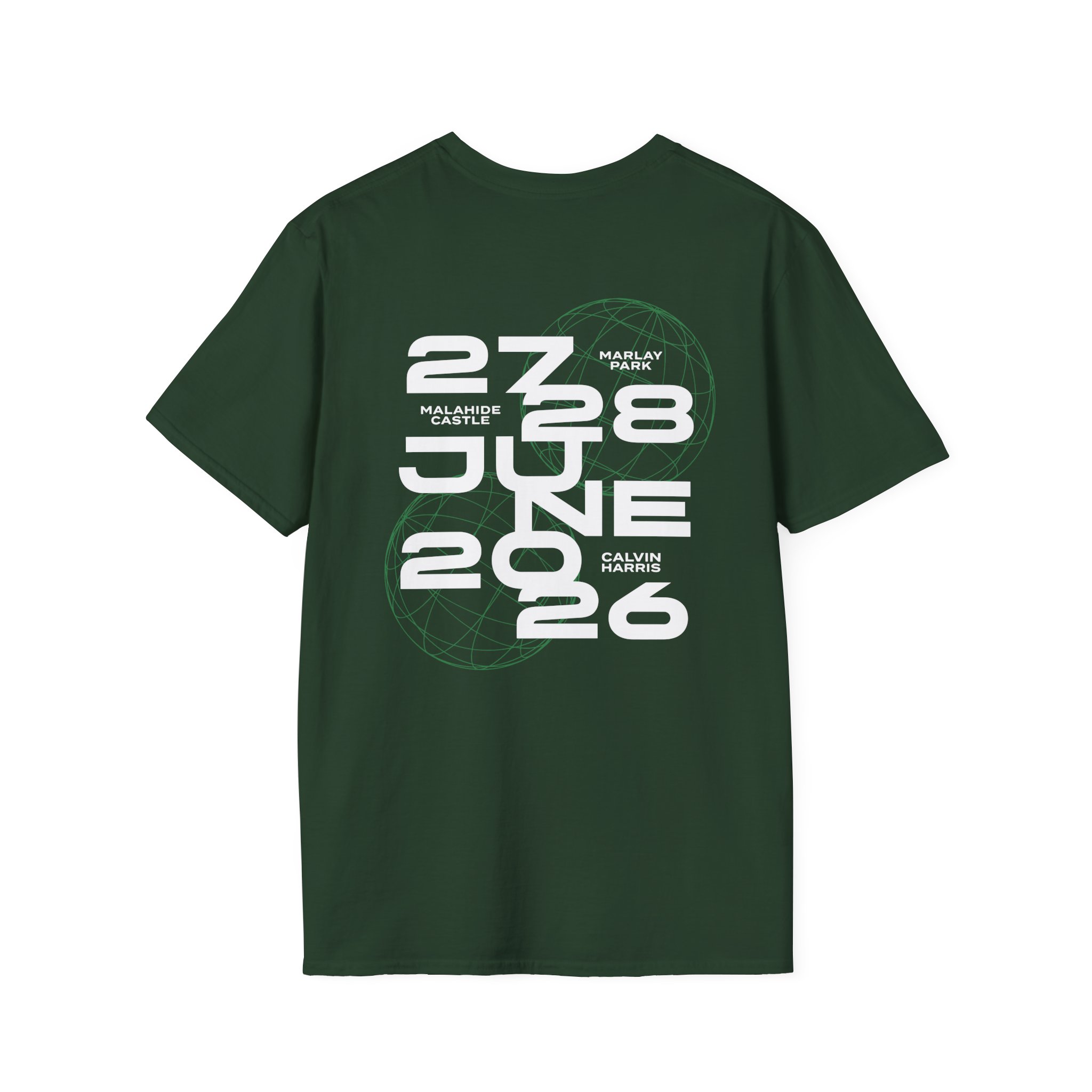 Calvin Harris Wireframe Marlay Park Unisex Softstyle T-Shirt - Image 6