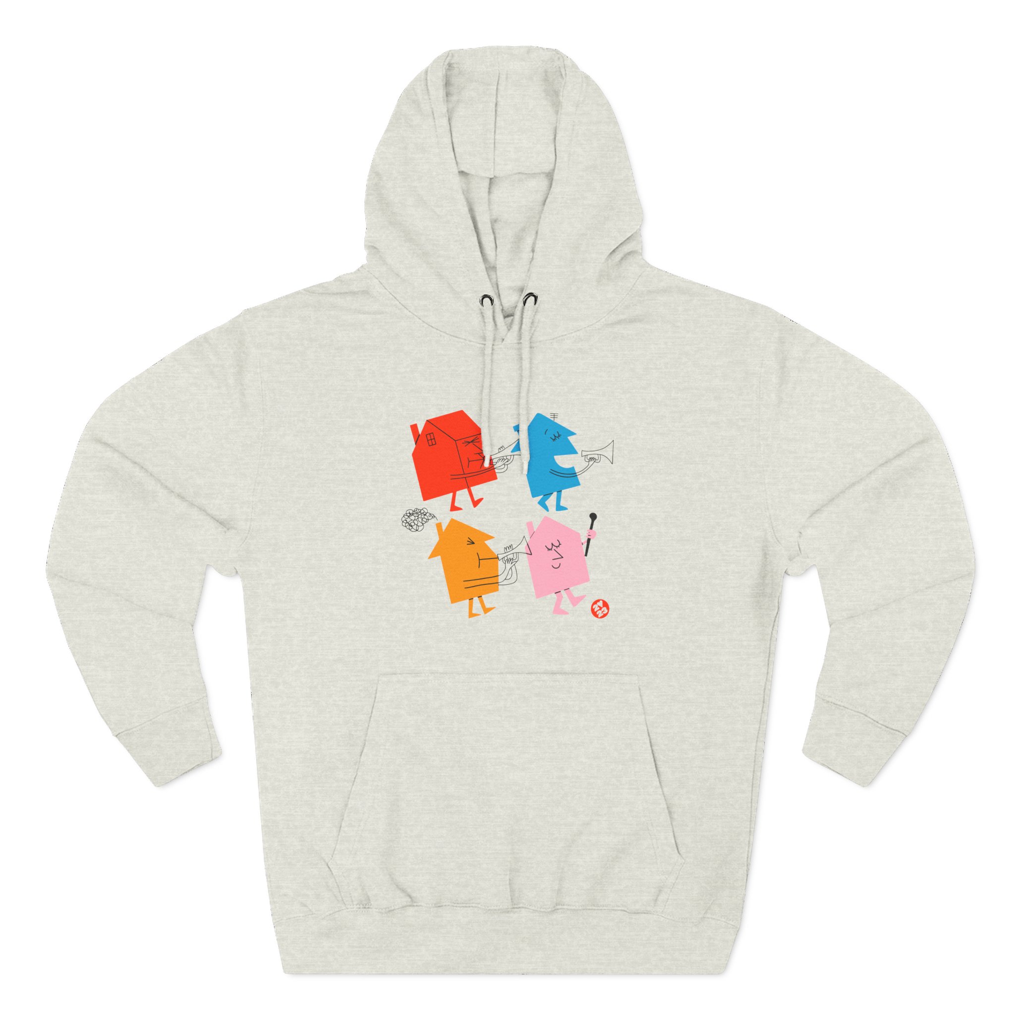 Love on Tour 4 Houses Raglan Three-panel Fleece Hoodie - Image 7