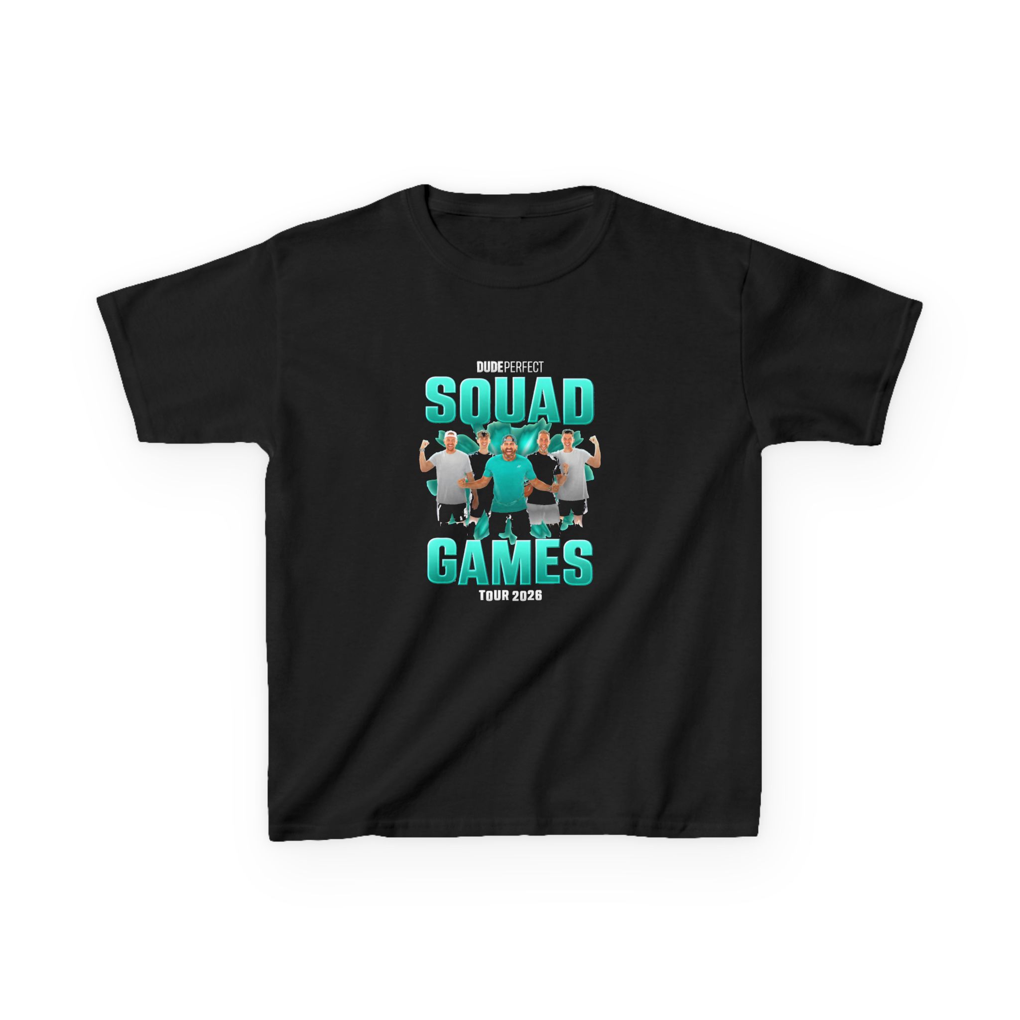 Dude Perfect Squad Games Tour Kids Heavy Cotton™ Tee