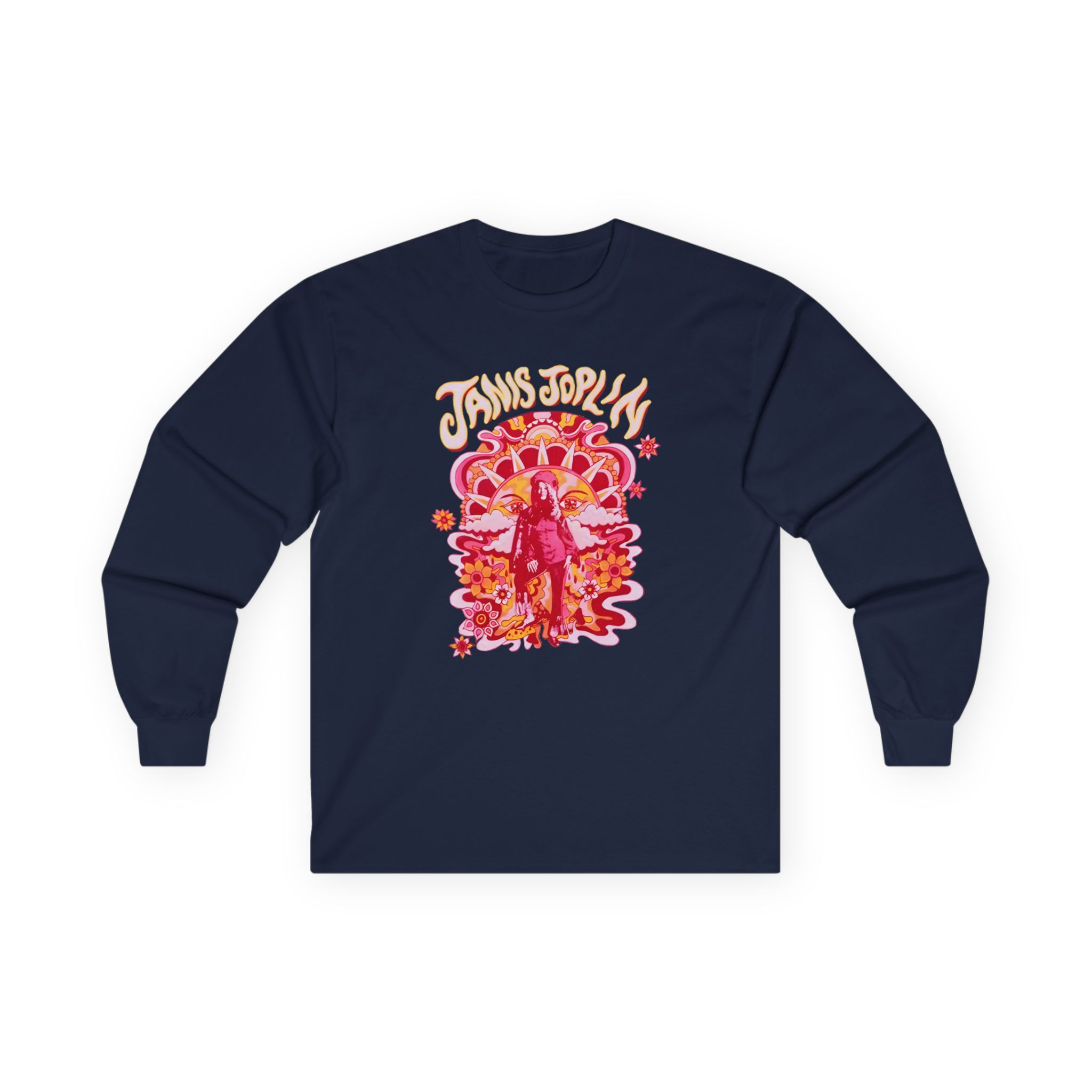 Janis Joplin Groovy Unisex Ultra Cotton Long Sleeve Tee - Image 11