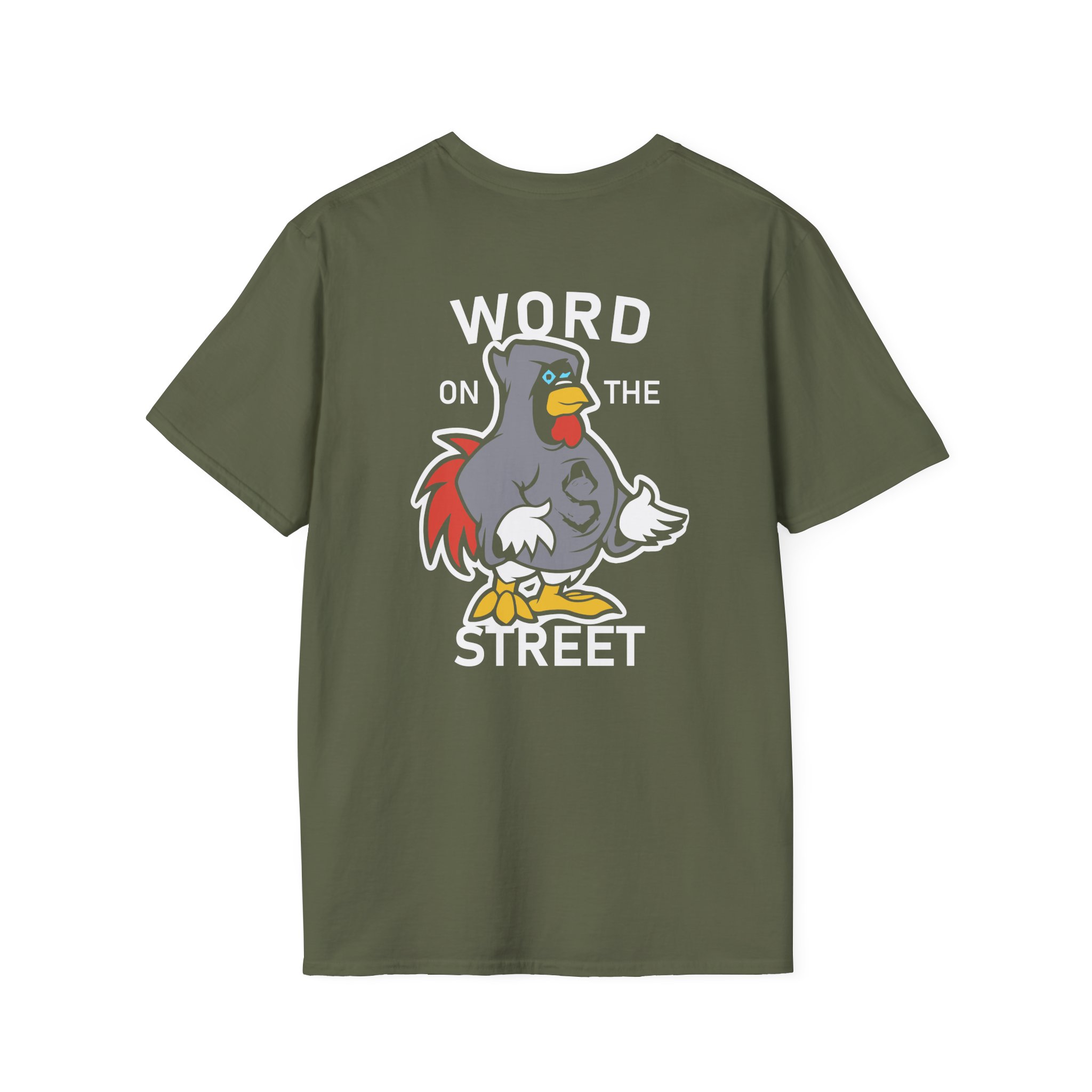 Shroud Chicken Word On The Street Unisex Softstyle T-Shirt - Image 8