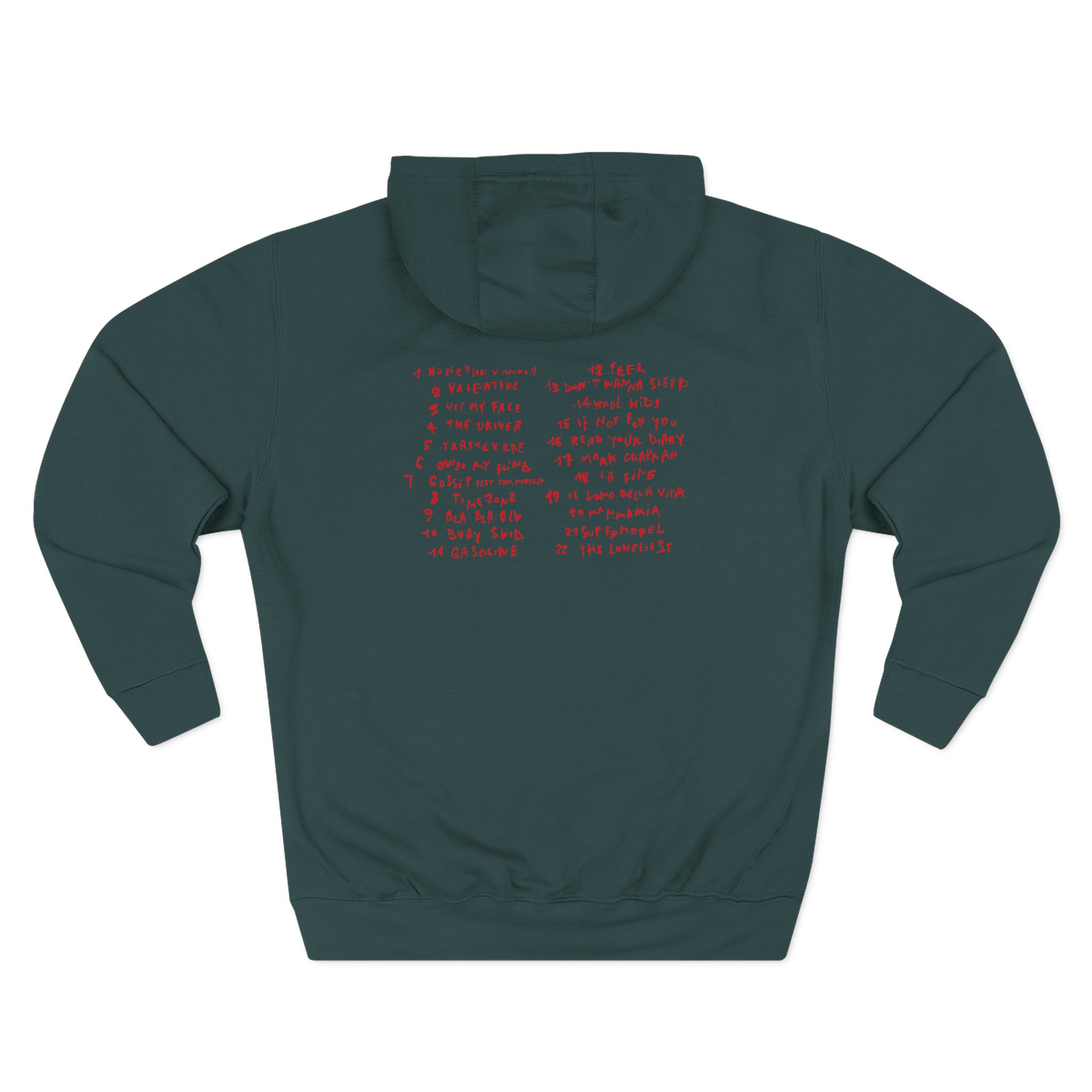 Maneskin RUSH! Three-Panel Fleece Hoodie - Image 6