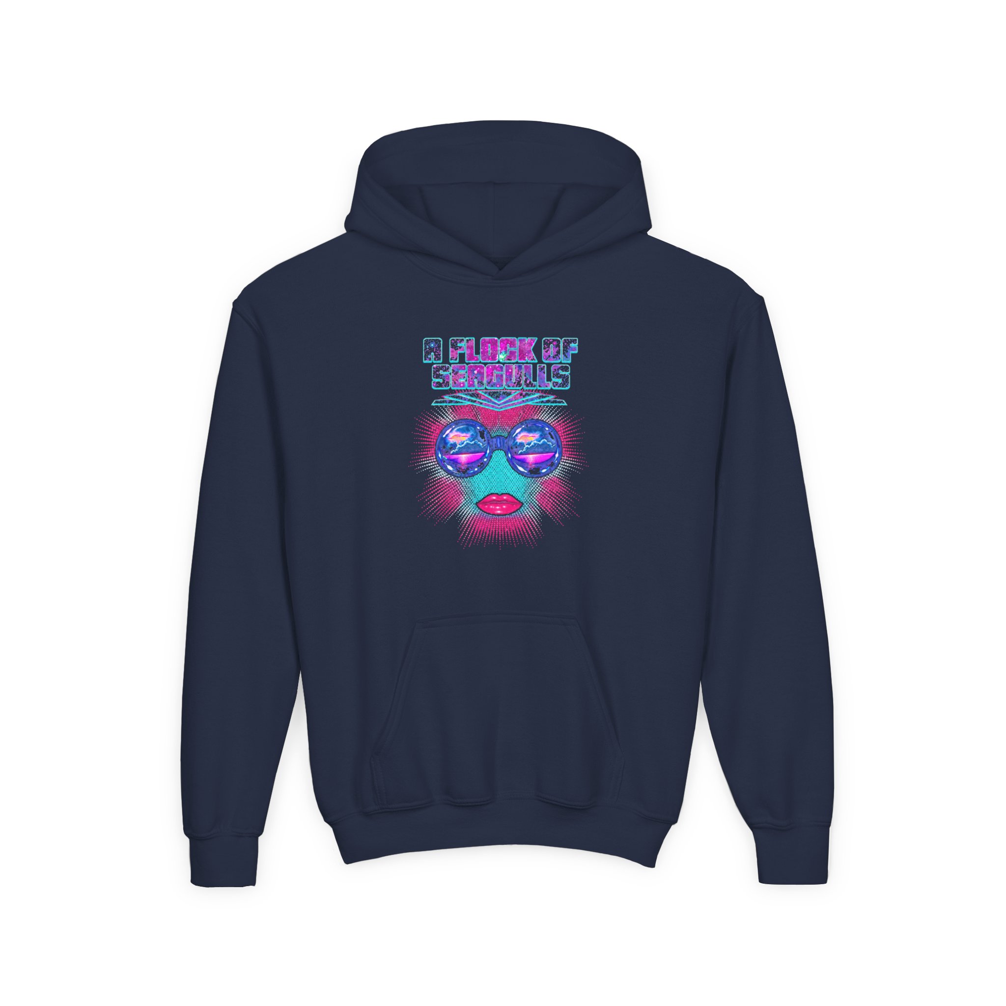 A Flock of Seagulls Galaxy Youth Heavy Blend Hooded Sweatshirt - Image 3
