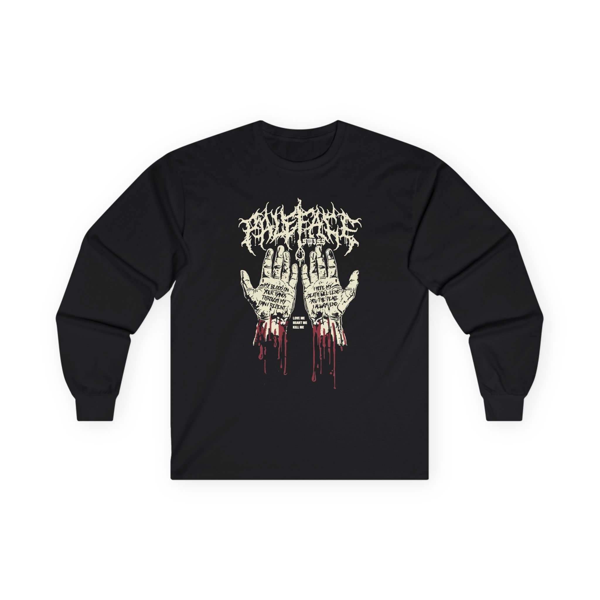Paleface Swiss Bloody Hands Unisex Ultra Cotton Long Sleeve Tee