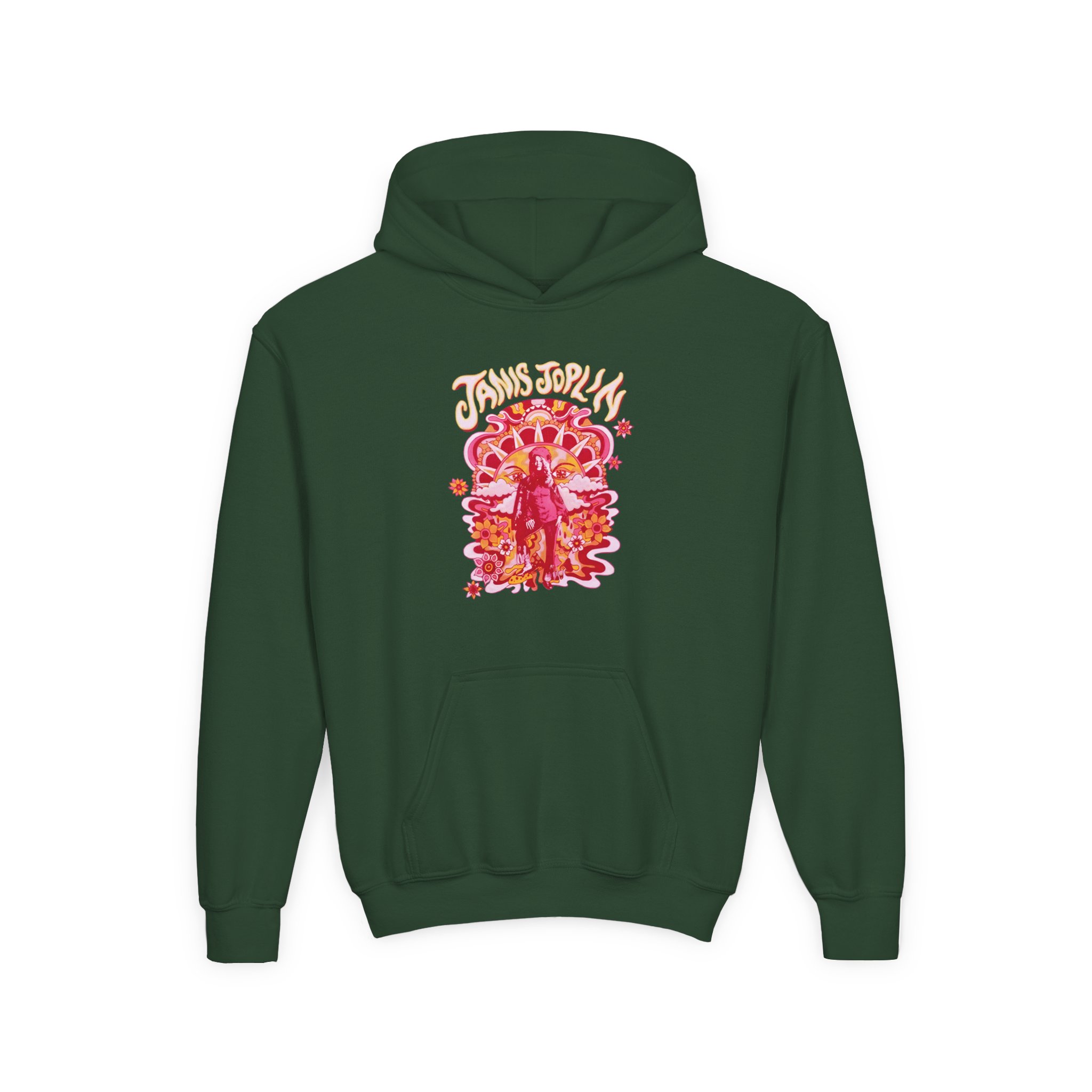 Janis Joplin Groovy Youth Heavy Blend Hooded Sweatshirt - Image 5