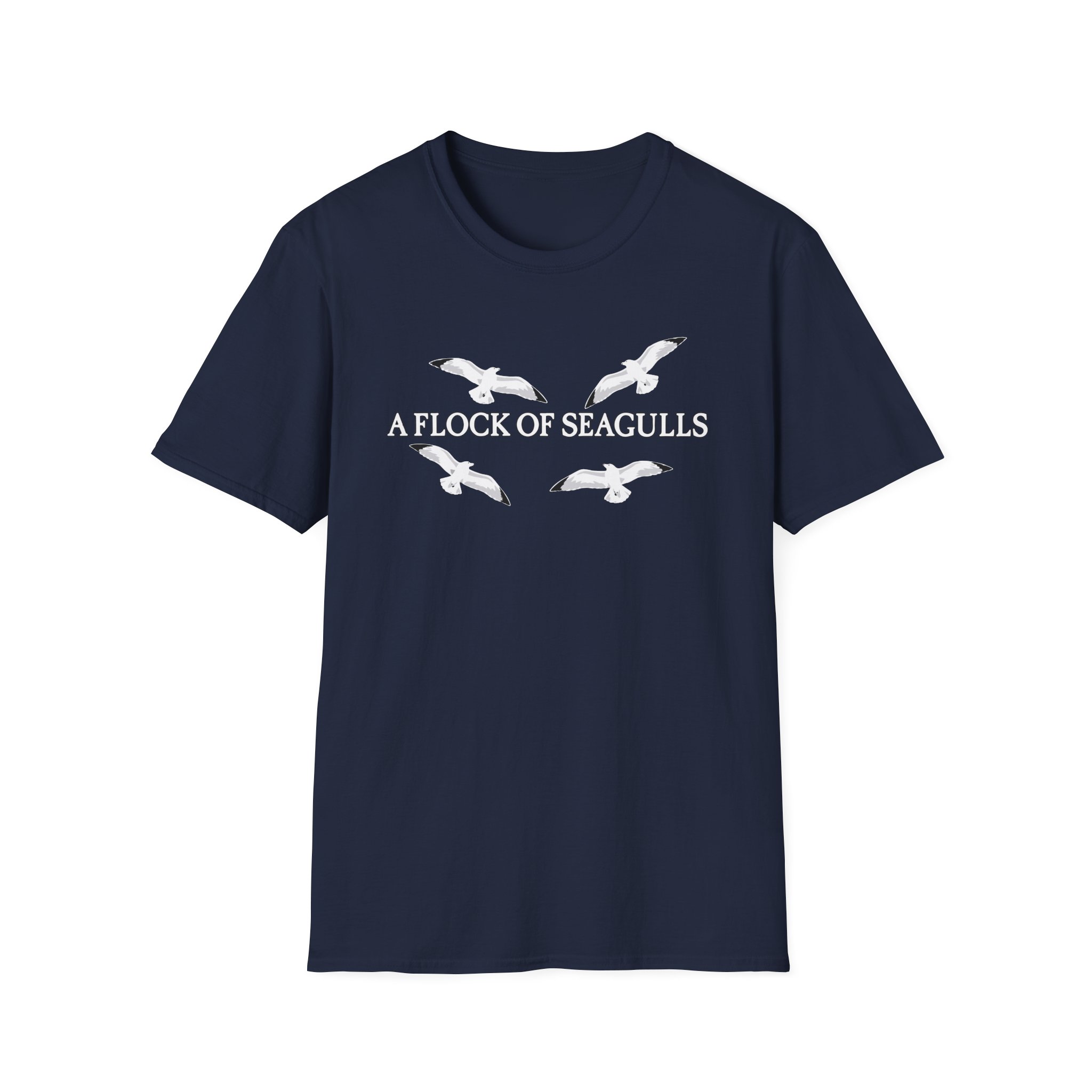 A Flock of Seagulls “Seagulls” Unisex Softstyle T-Shirt - Image 17