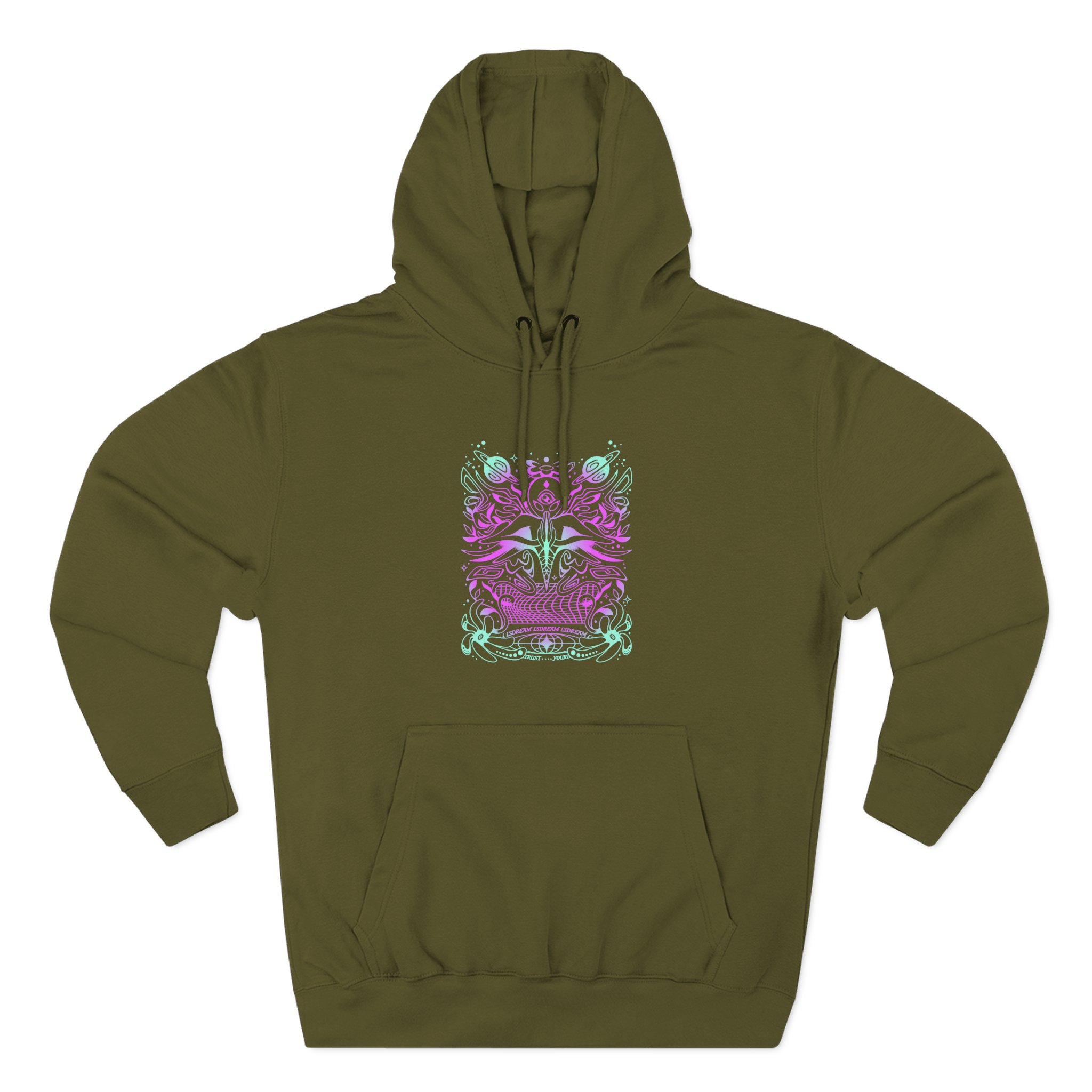 Lsdream Alien Moth Man Three-Panel Fleece Hoodie - Image 5