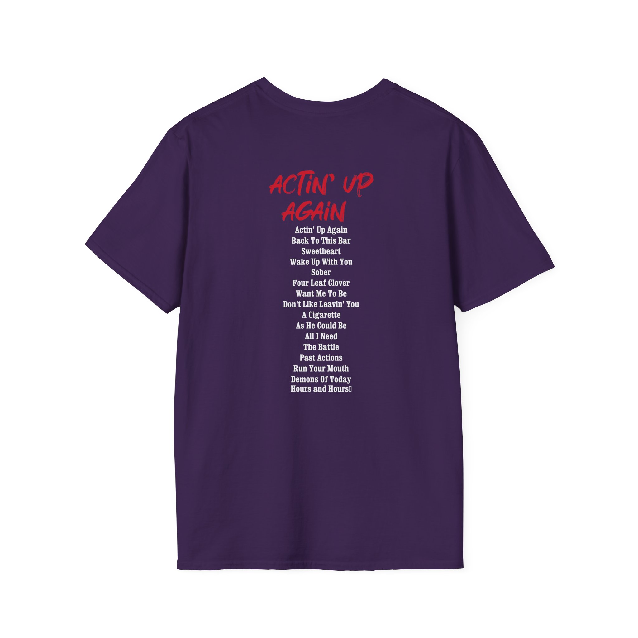 Gavin Adcock Actin' Up Again Album Unisex Softstyle T-Shirt - Image 18