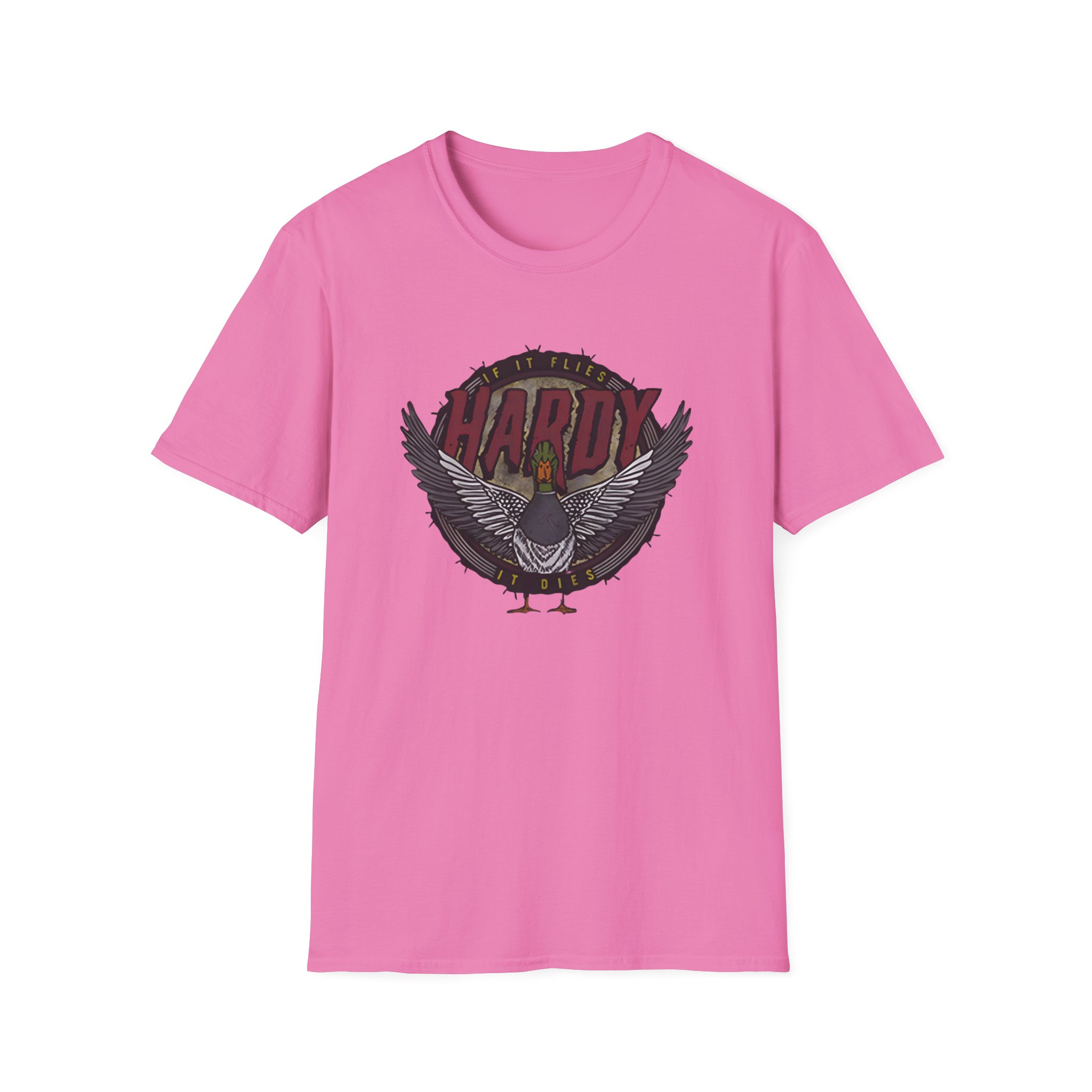 Hd if It Flies Unisex Softstyle T-Shirt - Image 31