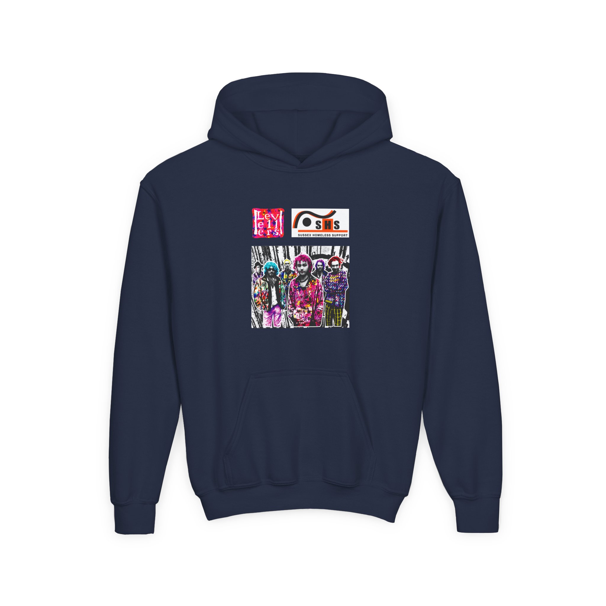 Levellers Postman Print Youth Heavy Blend Hooded Sweatshirt - Image 9